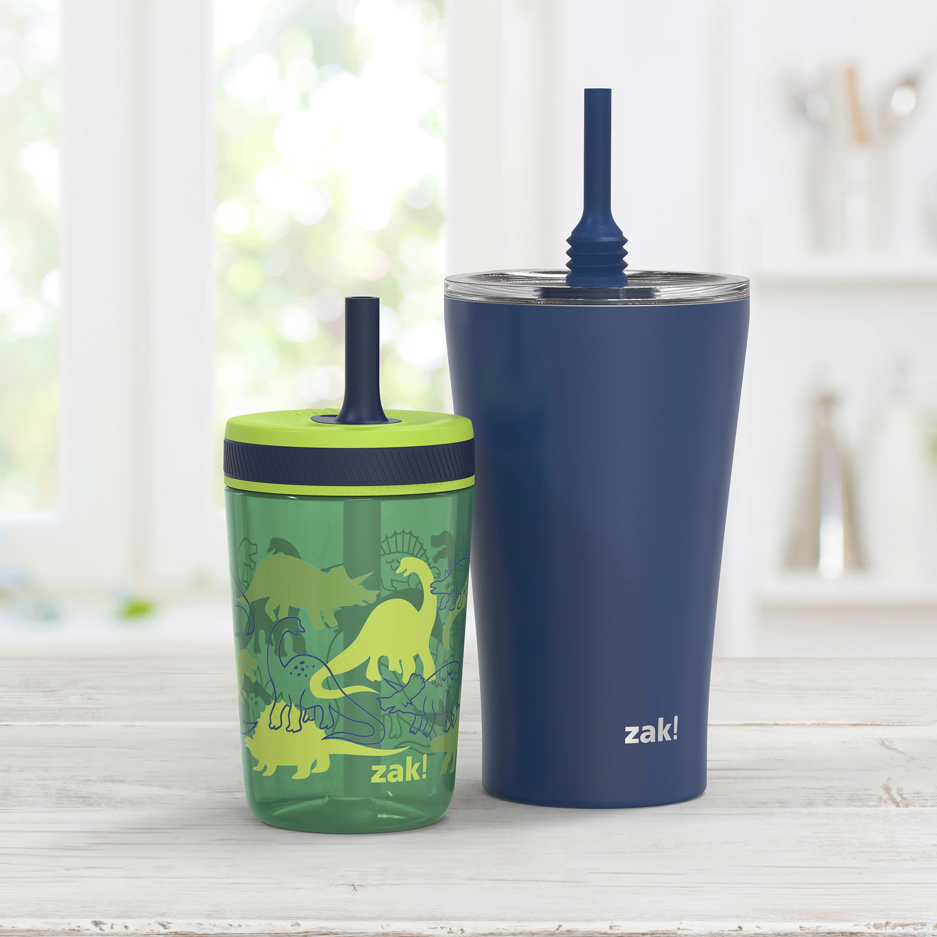 Mixed Indigo And Dino Camo Antimicrobial 20oz Stainless Steel Vancuum Alfalfa Tumbler And 15oz PP Kelso Tumbler 2pc In Remailer (Water Bottles)