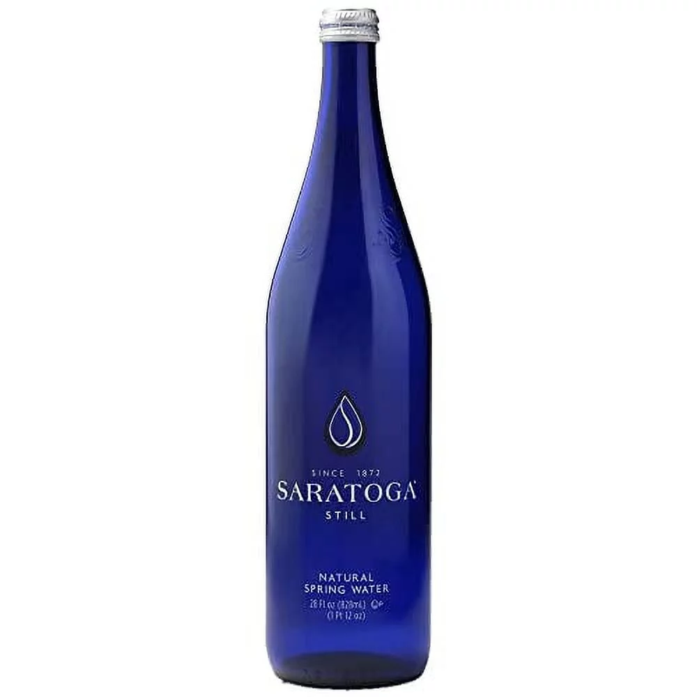 Saratoga | Still | Non Sparkling | Spring Water | Sodium | Low Mineral | 28 Oz (12 Glass Bottles)