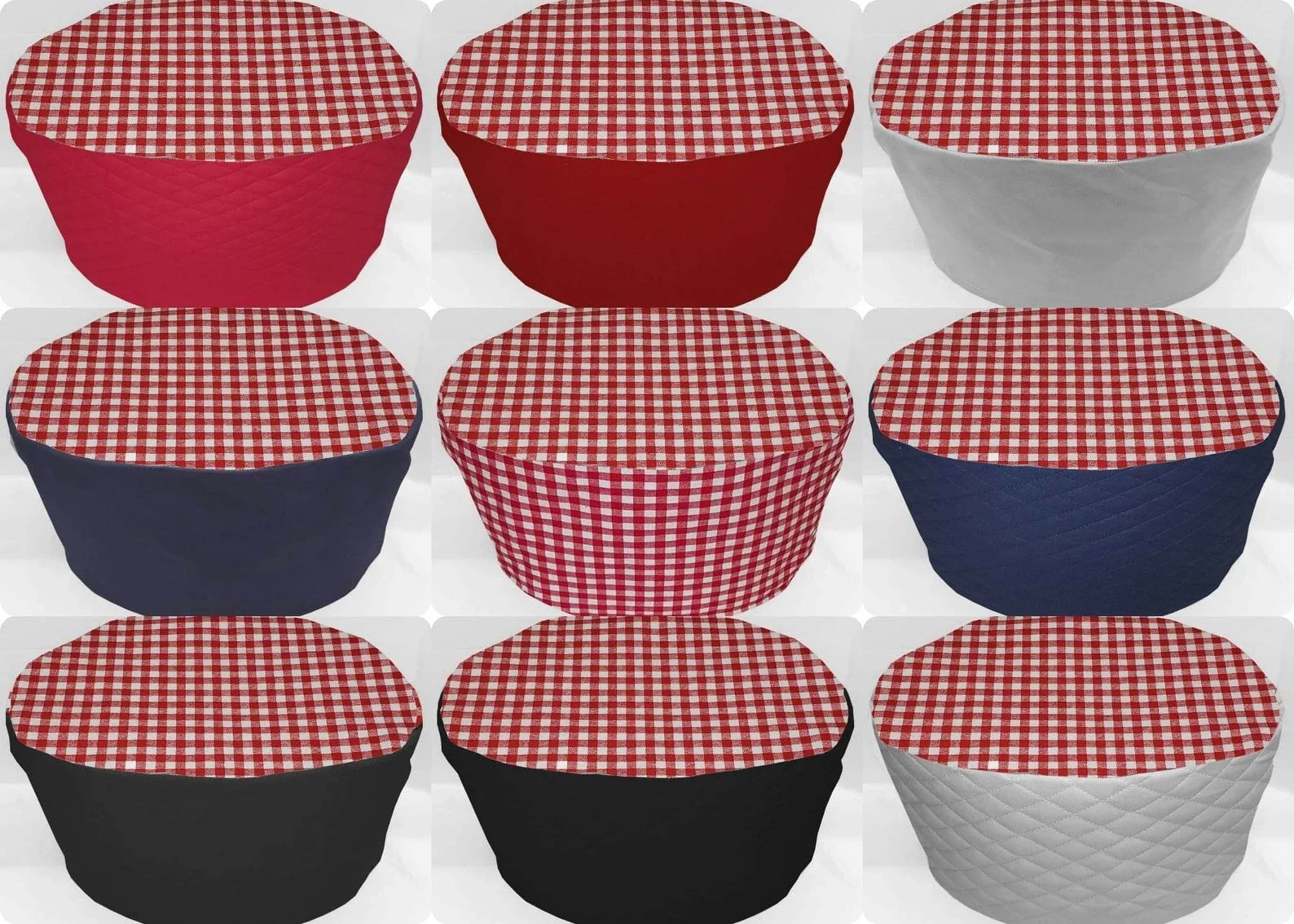 Red & White Checked Slow Cooker Cover by Penny's Needful Things (All Red & White Checked, Large)