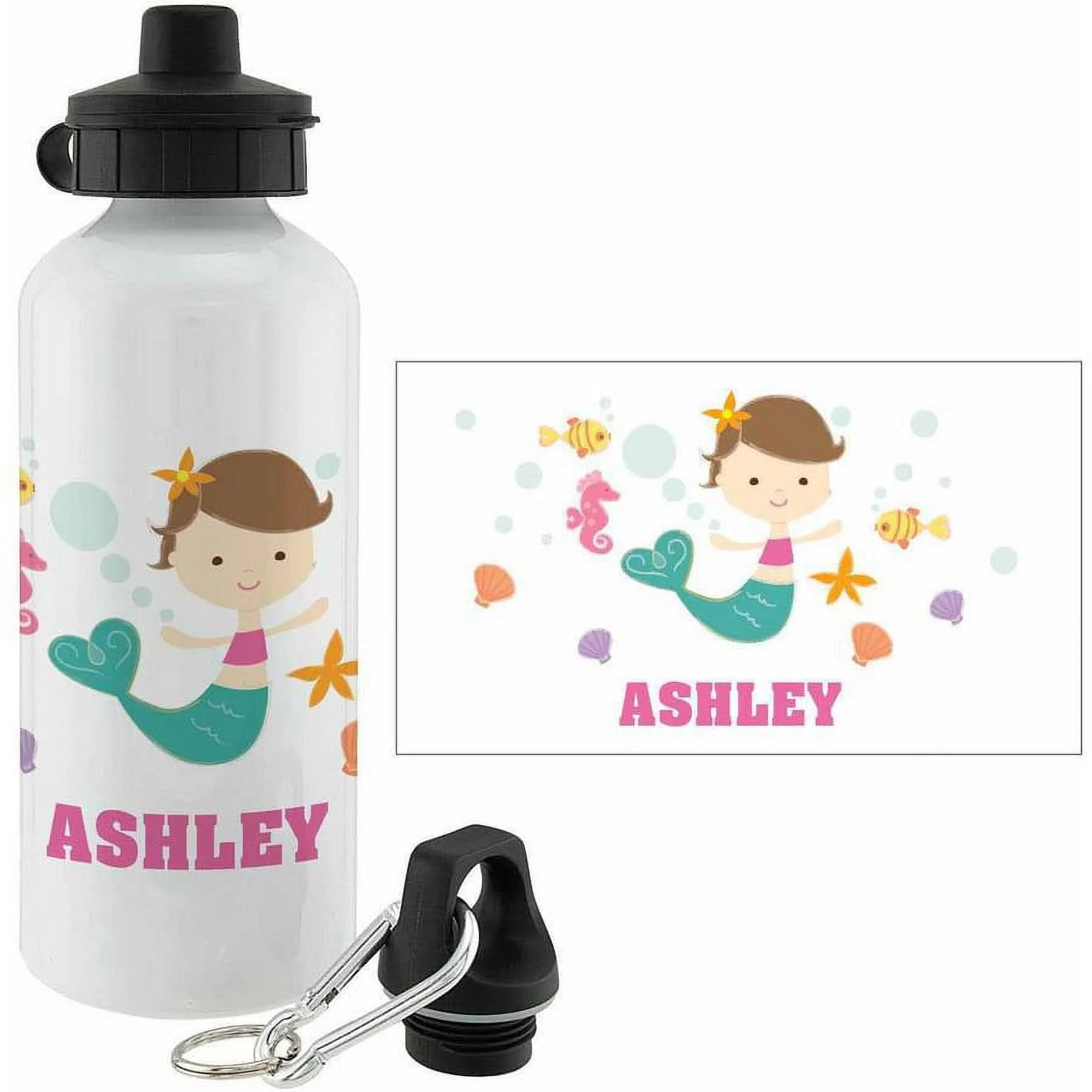 Personalized Lil' Mermaid Water Bottle
