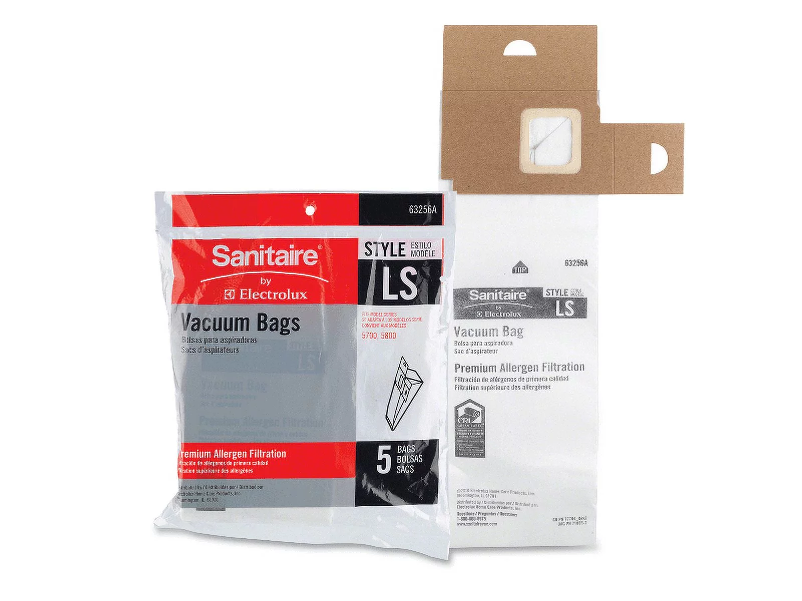 Genuine Eureka Sanitaire Style LS Allergen Filtration Vacuum Bags 63256A-10 Vac [5 Bags]