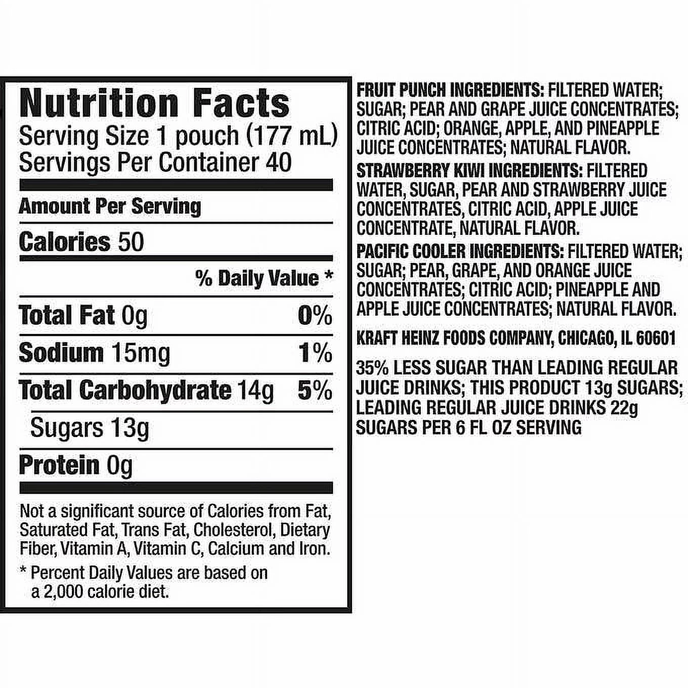 Capri Sun Juice, Variety Pack, 6 fl oz, 40-count