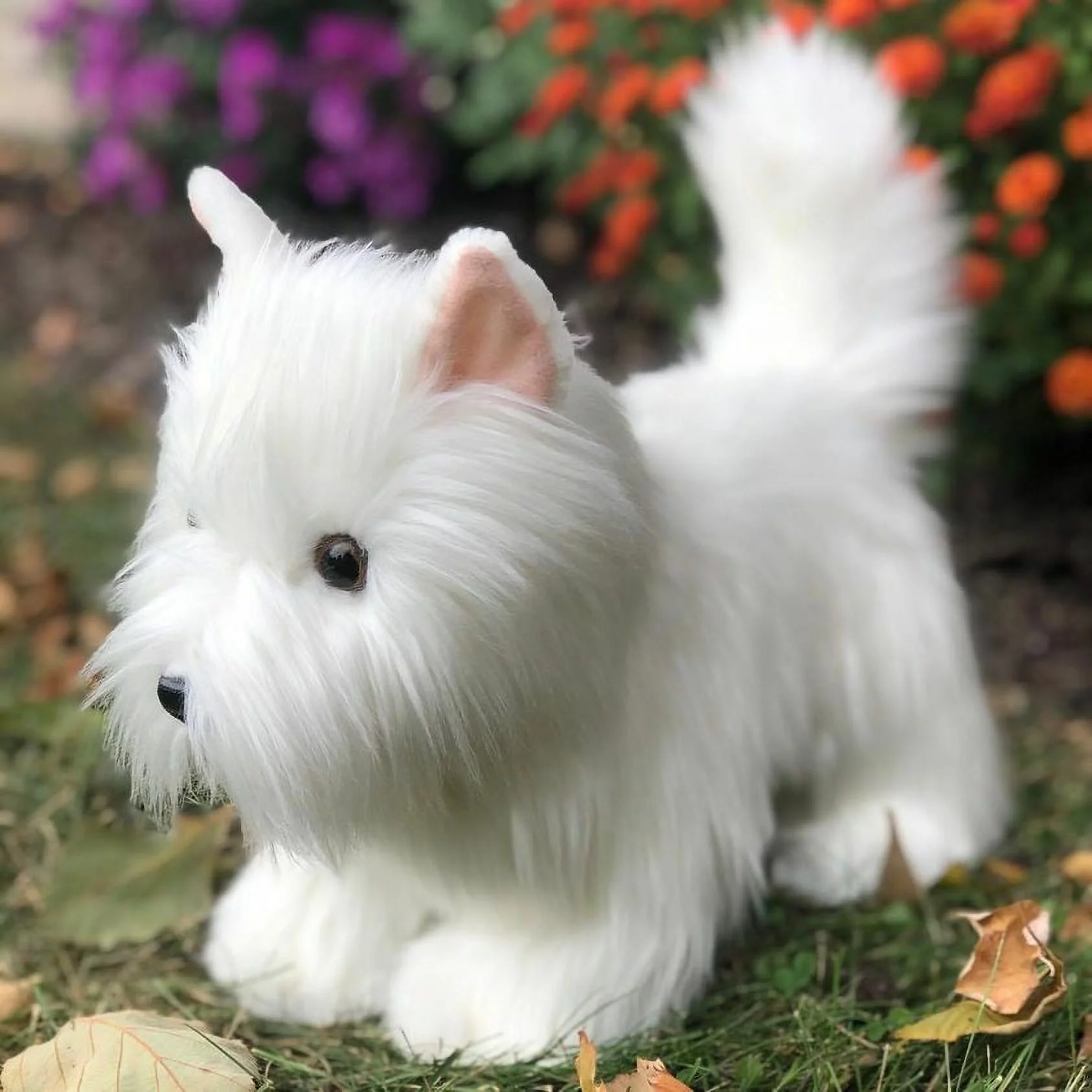 Auswella Plush West Highland Terrier Puppy Dog- Plush Stuffed Animals