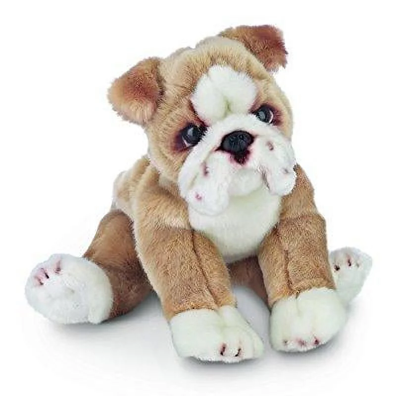 Bearington Tug Bulldog Plush Stuffed Animal Puppy Dog, 13 inch