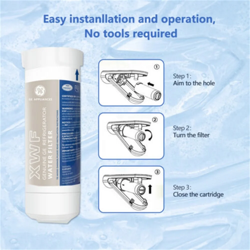 3 Pack XWF Replacement XWF Appliances Refrigerator Water Filter New Sealed, White