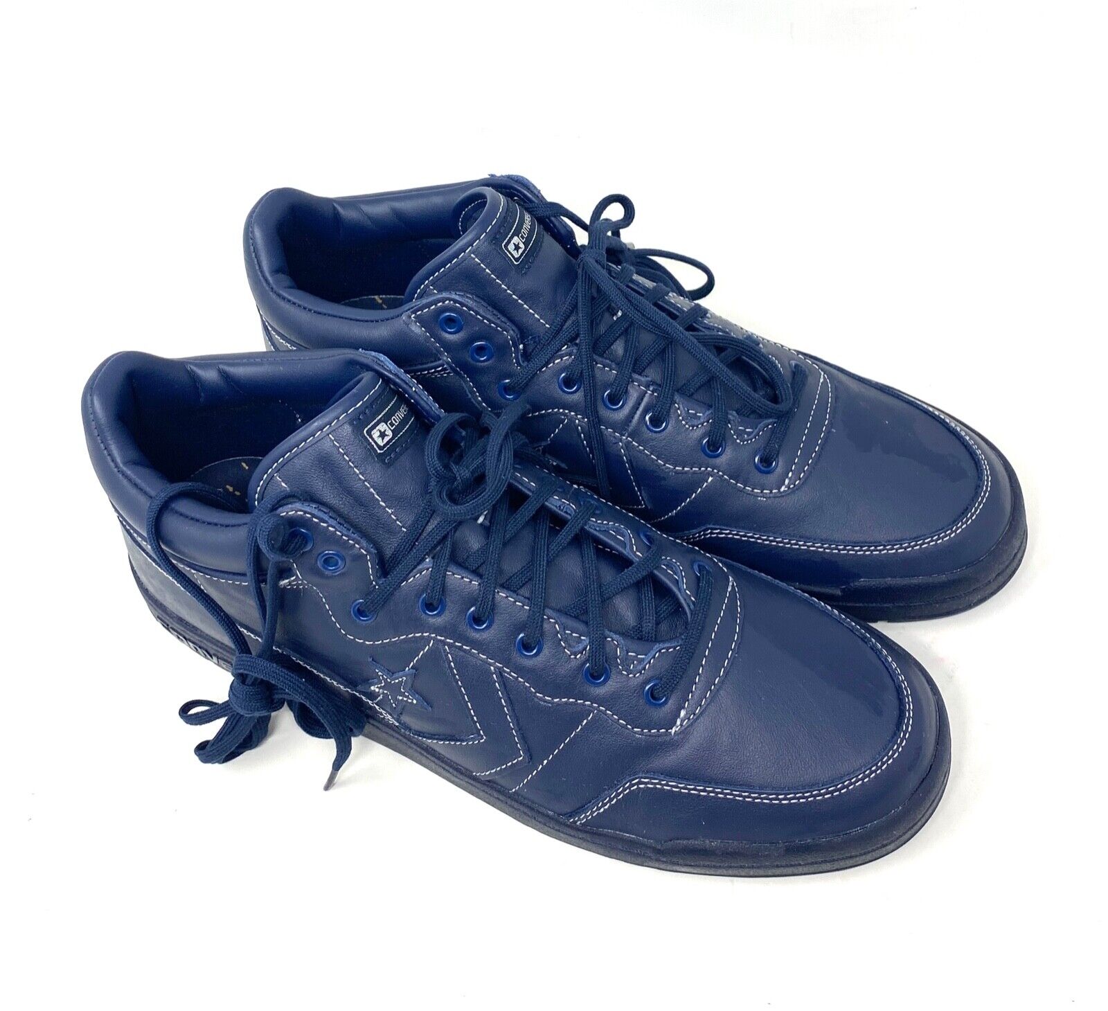 Converse Cons Sage Fastbreak Pro Mid Shoes Skate Leather Navy Casual A02016C