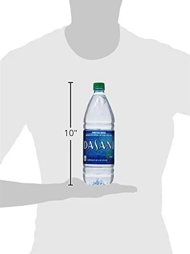 Dasani Water, Purified and Enhanced With Minerals, 33.8 Fl Oz(1L) Pack of 6 Bottles