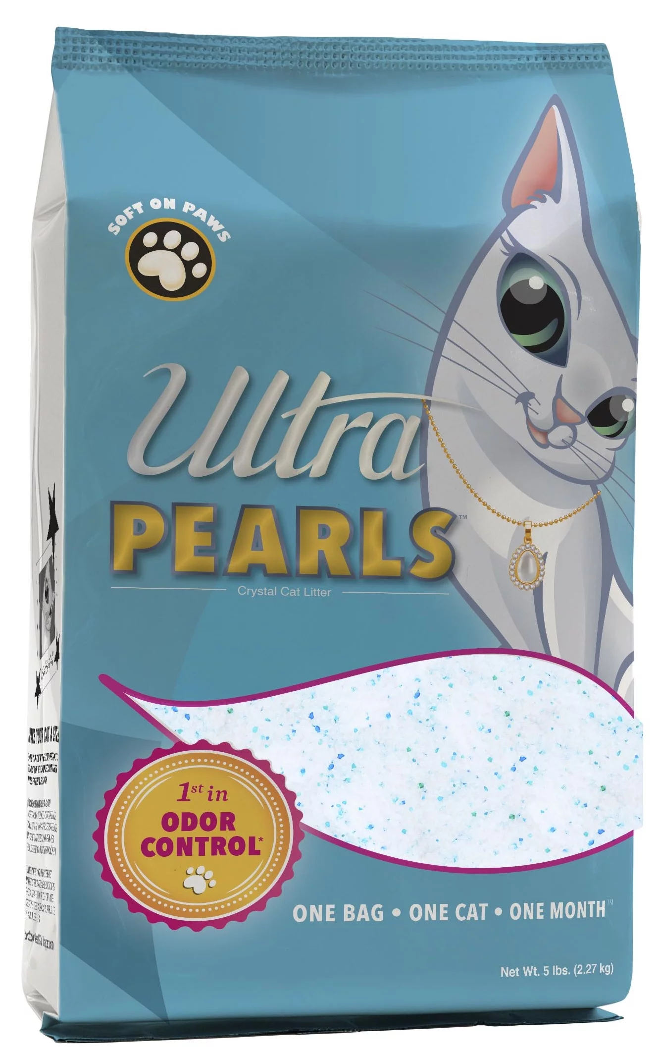 Ultra Pearls Cat Litter, 5-lb Bag, White