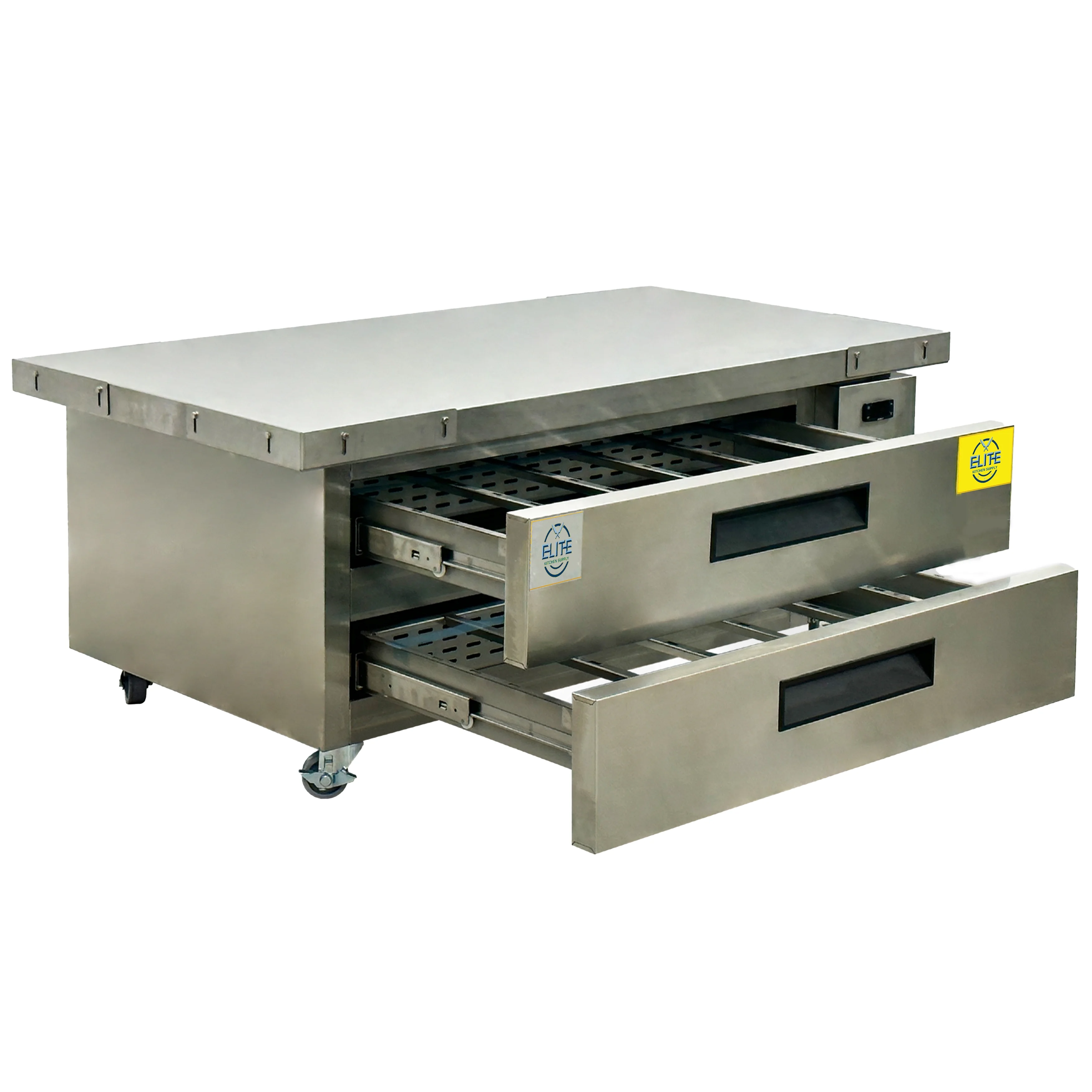 60 in. Two-Drawer Commercial Refrigerated Chef Base, Kitchen Fridge, NSF Certified 110V