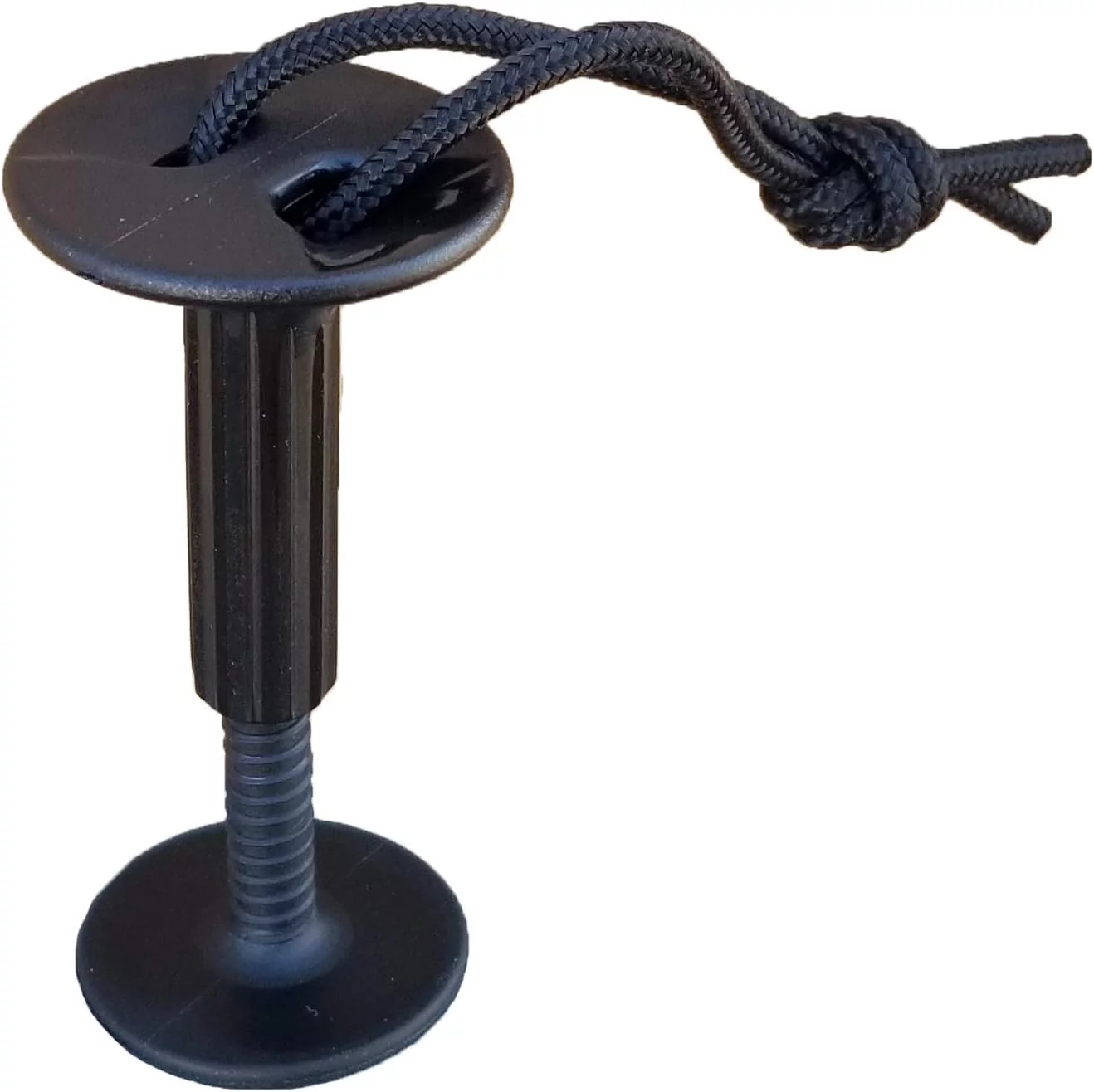 Flat Top Leash Plug For Thick Bodyboards - Black
