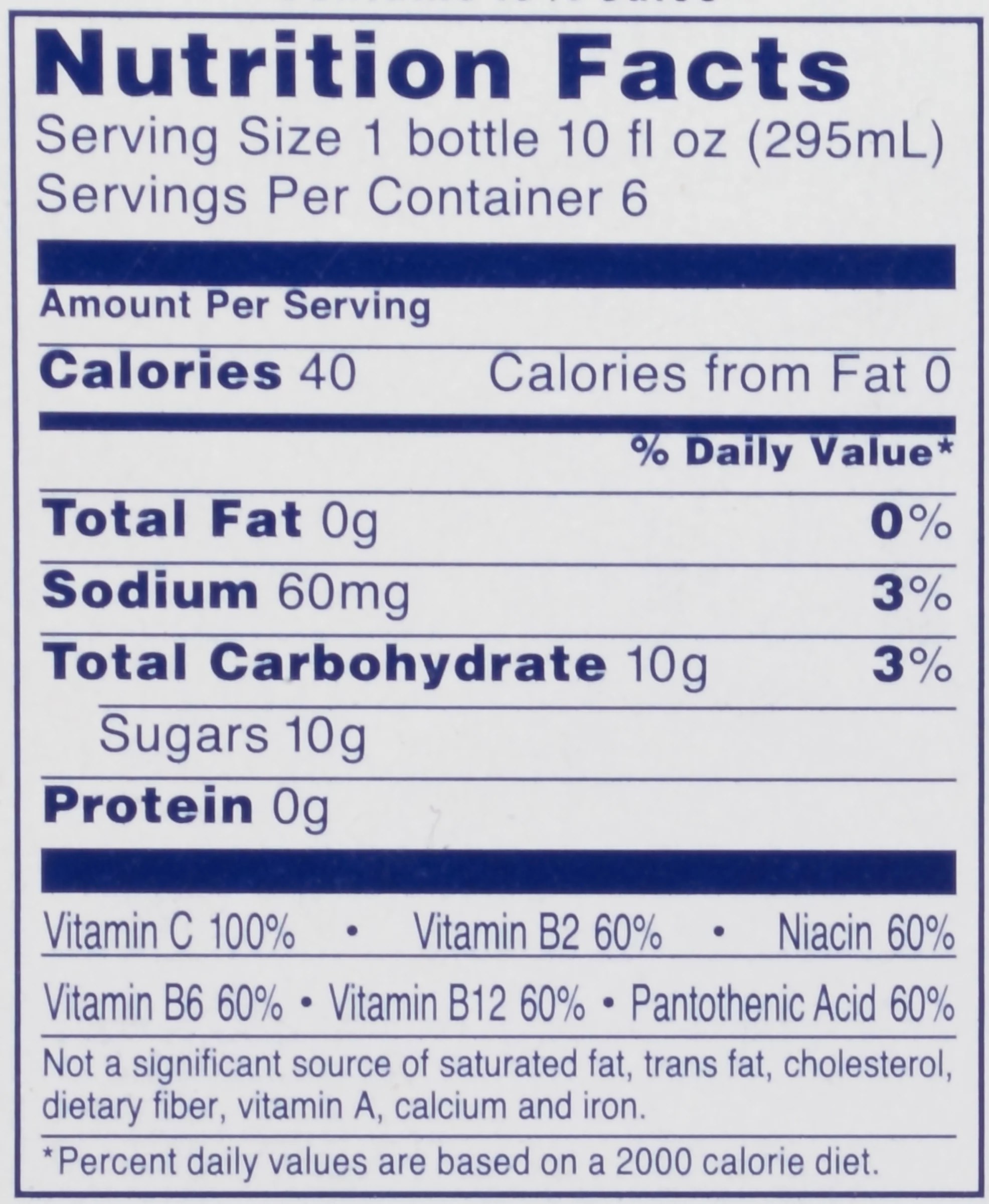 Ocean Spray Cran Energy Pomegranate Juice Drink, 10 Fl Oz, 6 Count