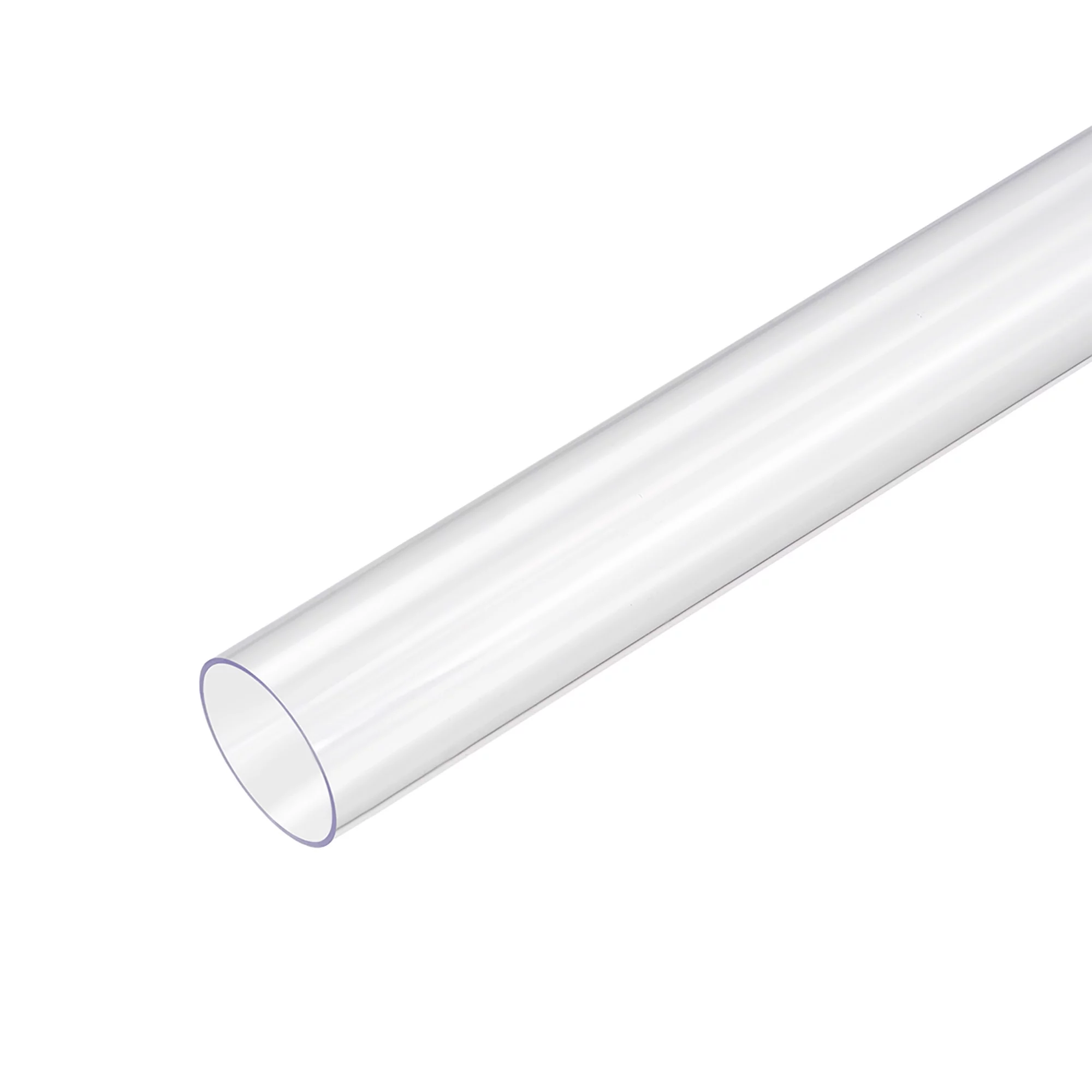3pcs PVC Rigid Round Clear Tubing 7/8-inch ID x 1-inch OD 1.6ft