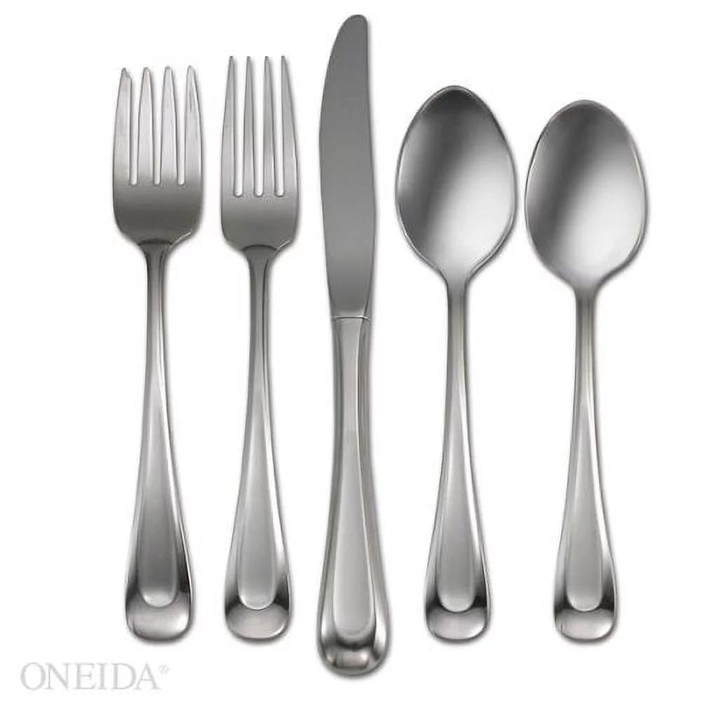 Oneida Satin Sand Dune 45Pc 18/10 Stainless Flatware Set for 8, 2641045B