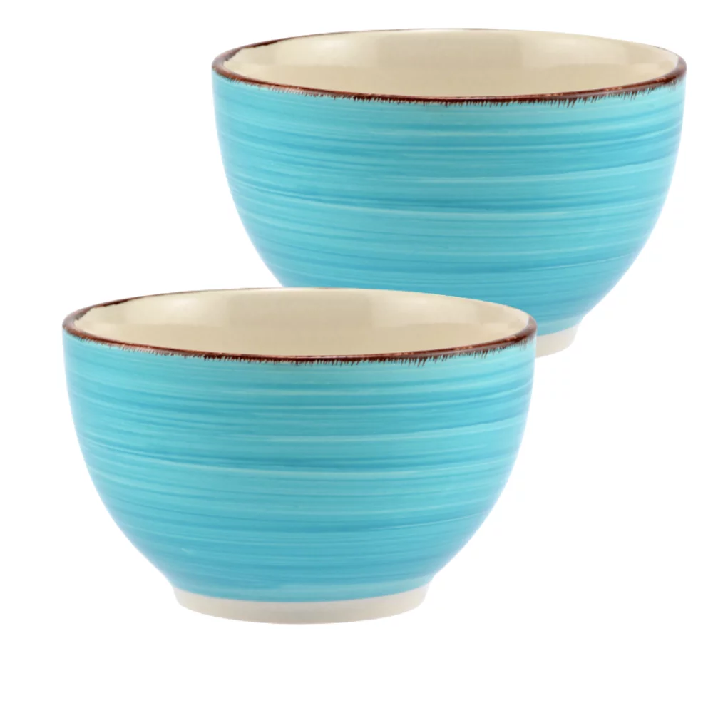 Kitchen Bowls 5.5 in. Set of 6, Soup Bowls, Cereal Bowl, Bowls Set, Chip Resistant, Dishwasher & Microwave Safe, Bowls for Kitchen ( Teal )