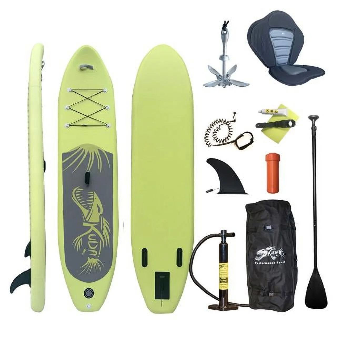 Inflatable Stand-Up Paddle Board with Removable Padded Seat & Anchor