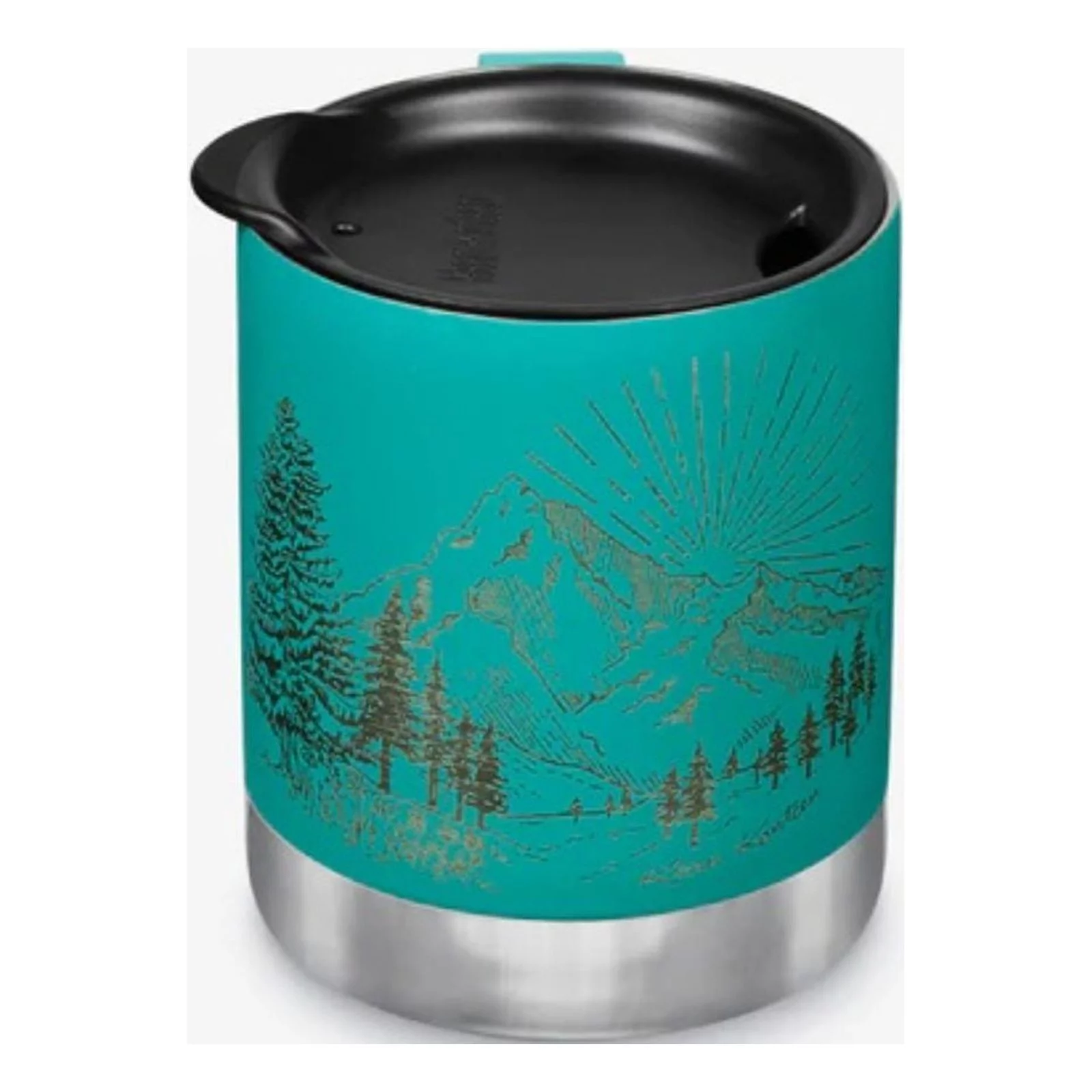 Klean Kanteen Camp Mug 12Oz Laser Etch Mntns Porcelain Green
