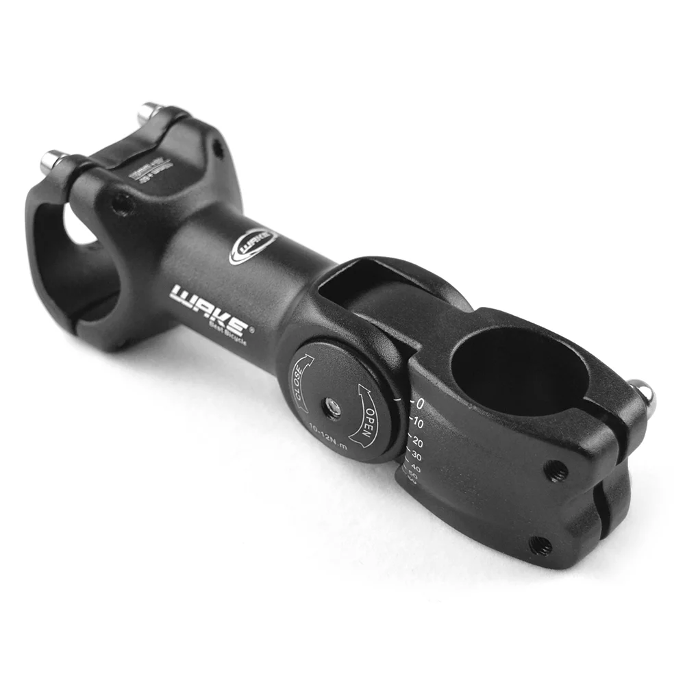 WAKE 25.4mm / 31.8mm 60 Degree Adjustable Bike Stems Aluminum Alloy Stems MTB Mountain Bike Road  Handlebar Stem Riser