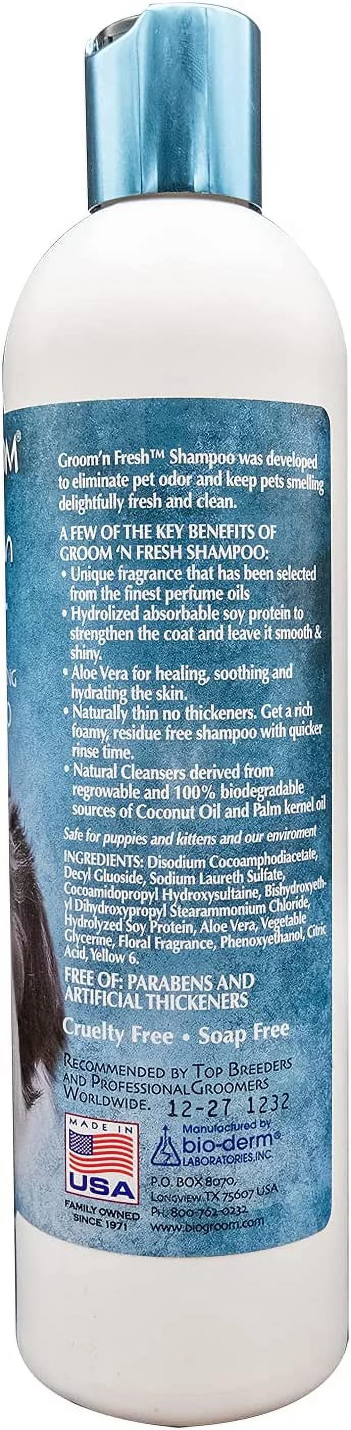 Bio-groom groom 'n fresh shampoo, 12-oz bottle