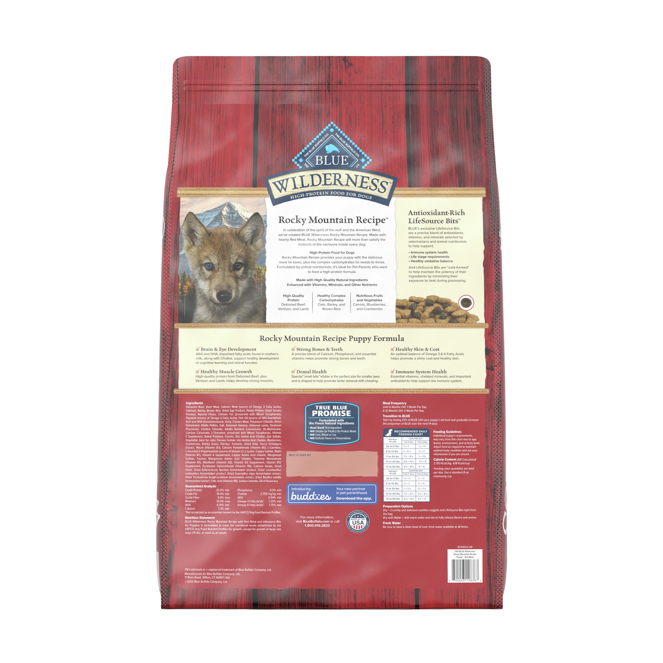 Wilderness Red Meat Flavored for Puppy Dry Dog Food - 24lbs