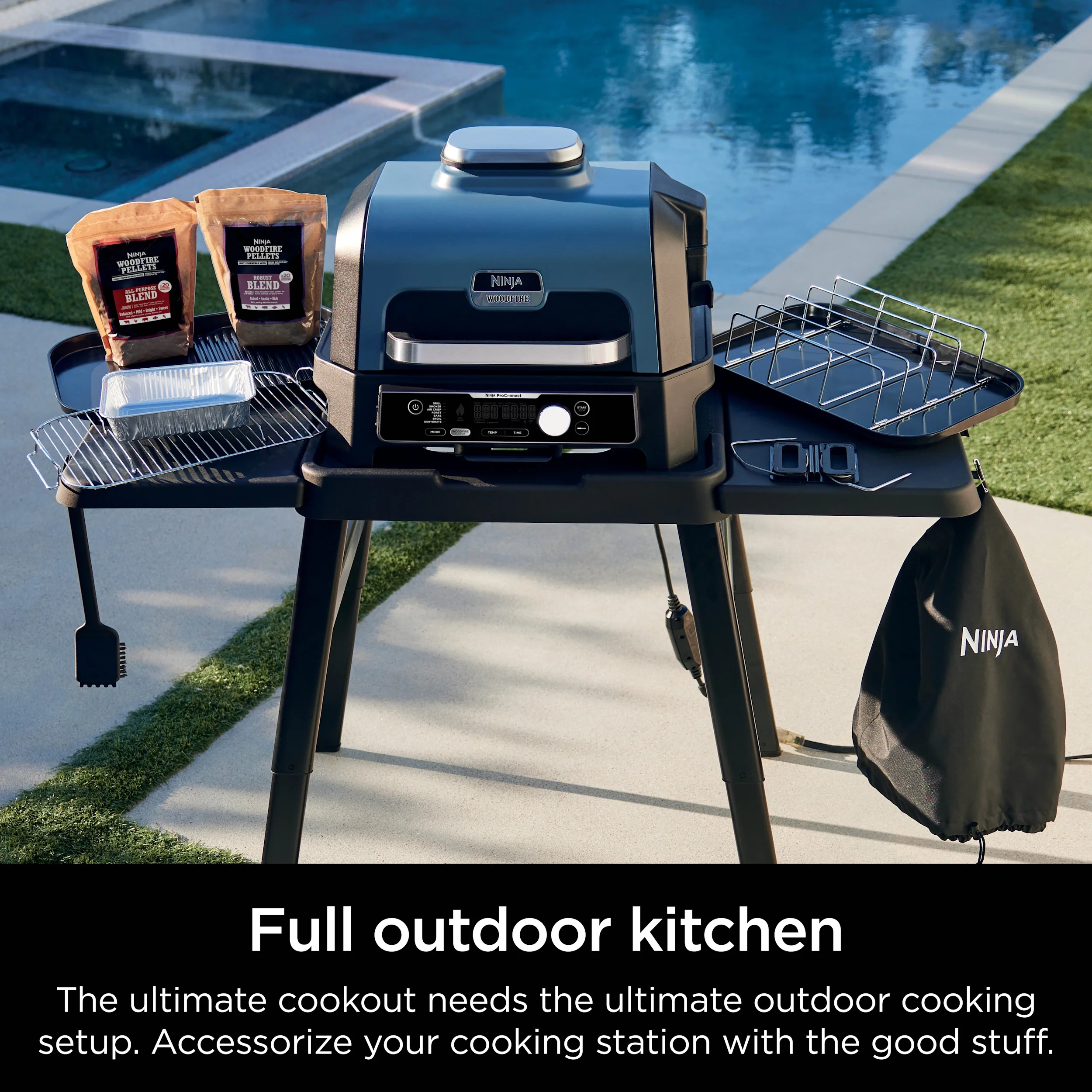 Ninja Woodfire Premium Grill Cover Pro, Compatible with OG800 & OG900 Series, XSKCOVERXL