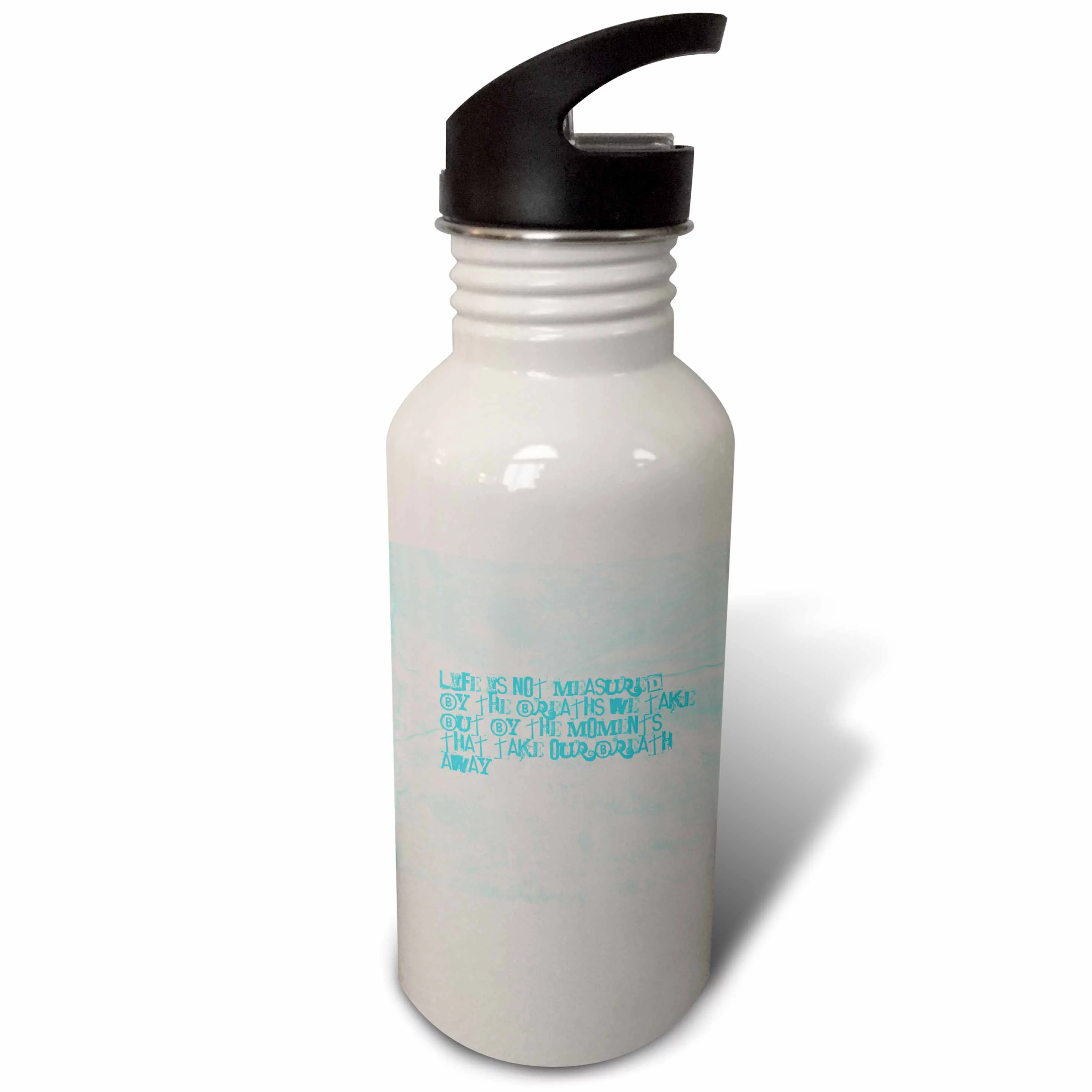 Life is Not Measured Inspirational Quote Motivational 21 oz Sports Water Bottle wb-29385-1