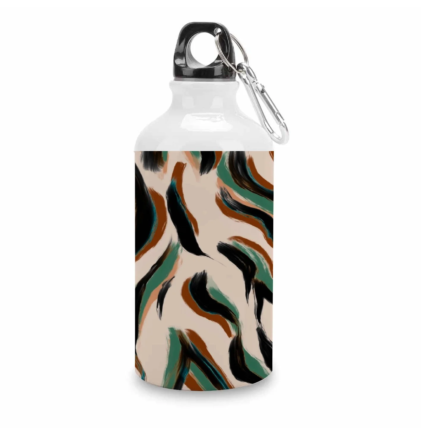 GZHJMY Sports Water Bottles, Zebra Leopard Large Capacity Aluminium Portable Leakproof Lightweight Drink Bottles for Fitness and Outdoor Enthusiasts