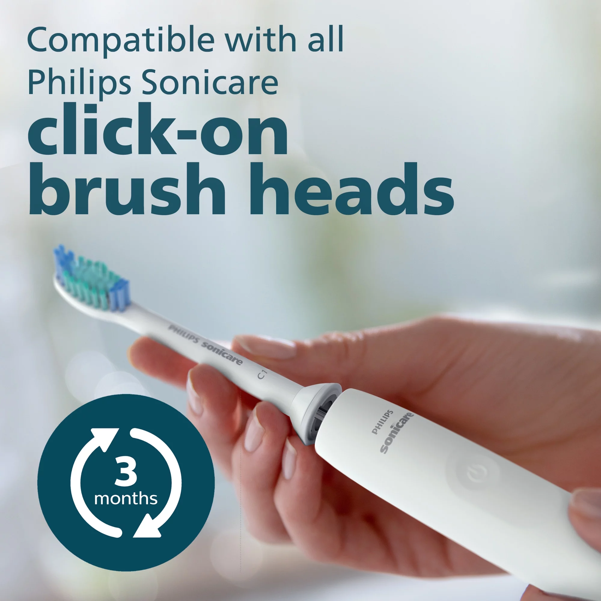 Philips Sonicare 3100 Rechargeable Electric Toothbrush with Pressure Sensor, White HX3681/03