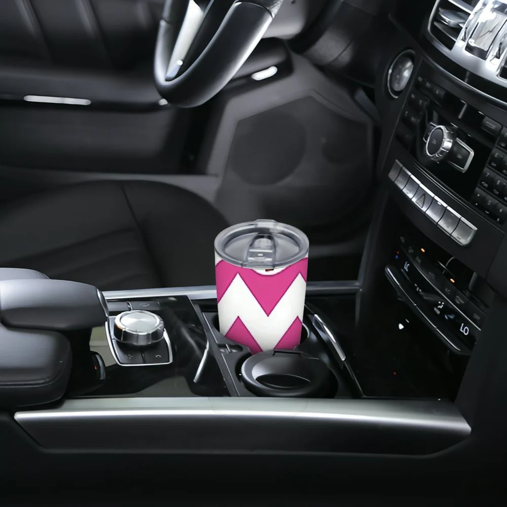 GOSMITH Pink chevron apple stainless steel water bottle great teacher gifts