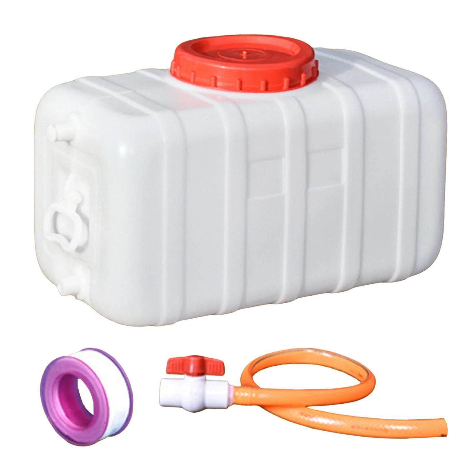 Drinking Water Container Emergency Water Storage Shatterproof Water Tank Camping white 55 catties
