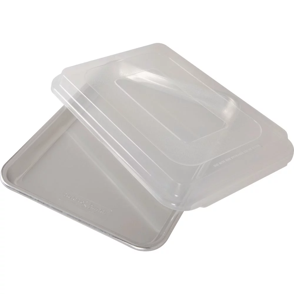 1 PK, Nordic Ware Naturals Baker's 9.5 In. W. x 13 In. L. Quarter Sheet Baking Pan w/Lid