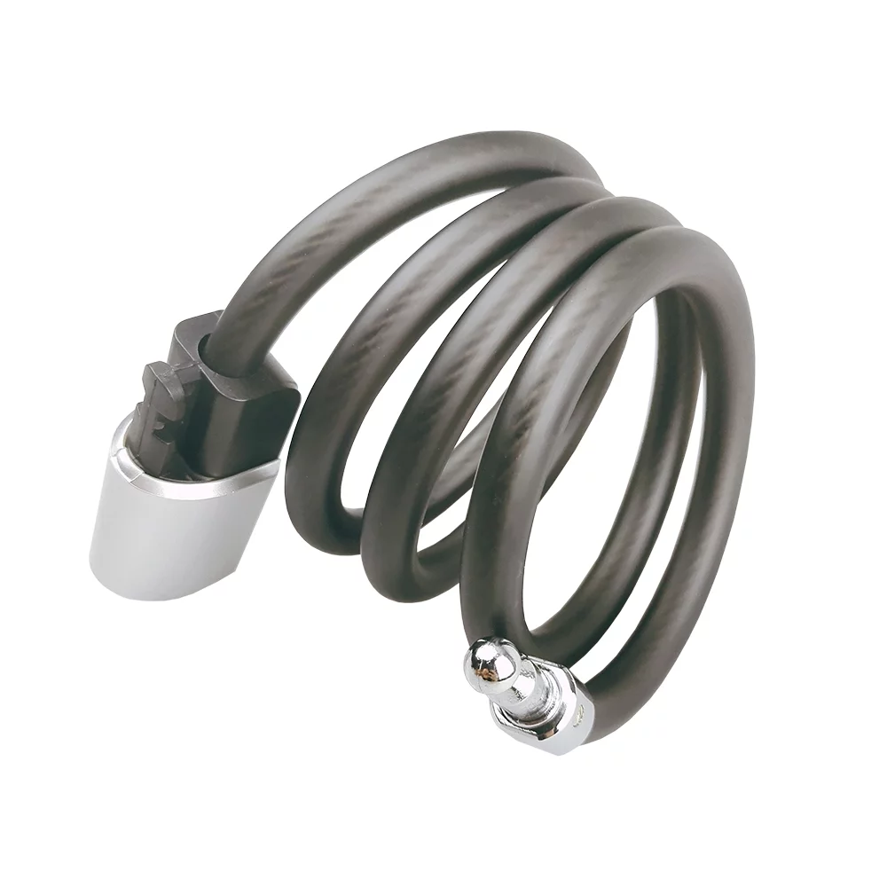 4 Feet Anti-theft Bicycle Lock Cable Coil with Mounting Bracket and Keys