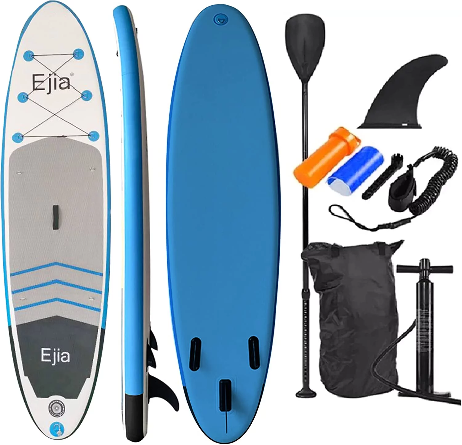 ASA TECHMED 10' Inflatable Stand Up Paddle Board SUP - Adjustable Paddle, Carrying Bag