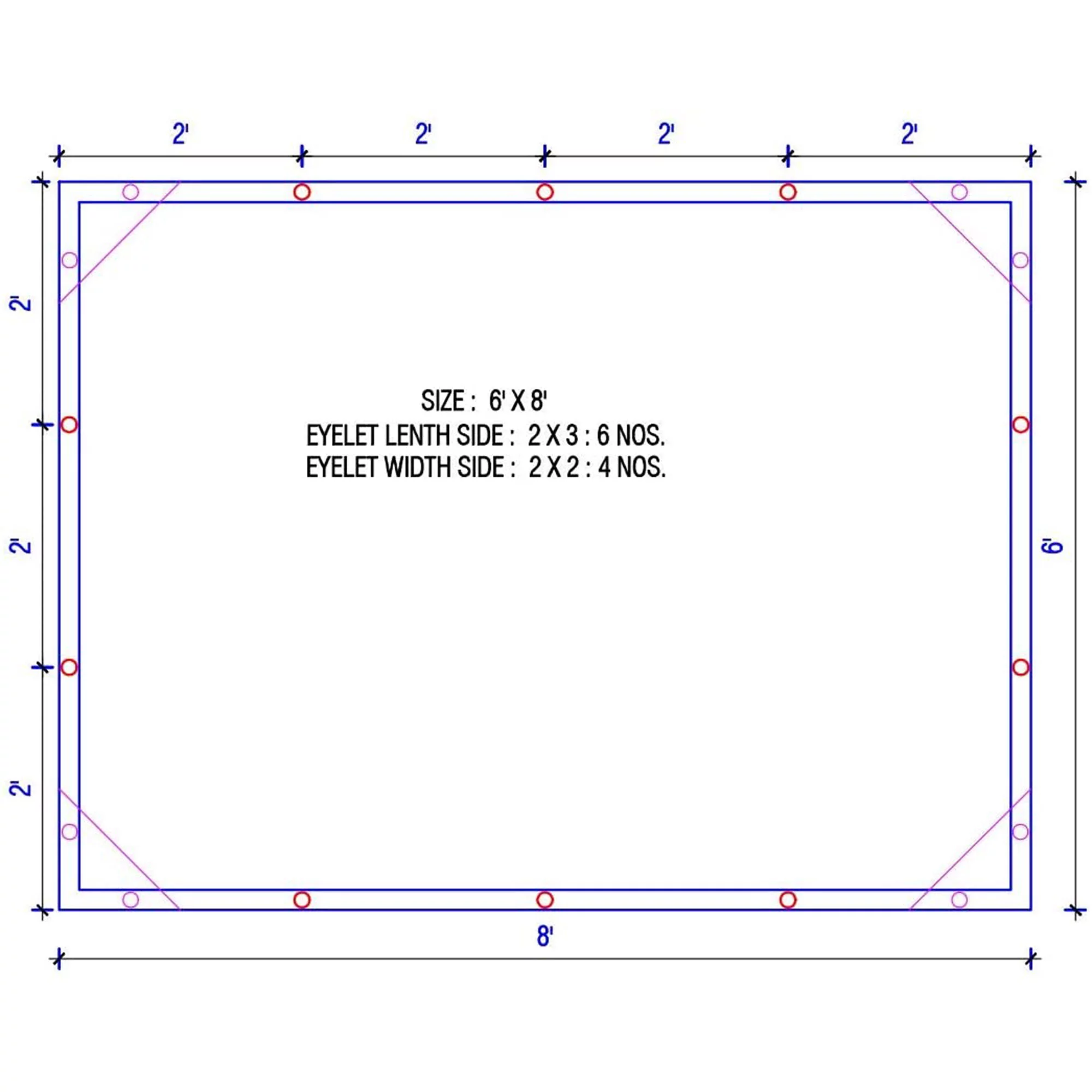 Queen of Tarps 8 x 10 Foot Heavy Duty All Purpose Plastic Tarp, Translucent