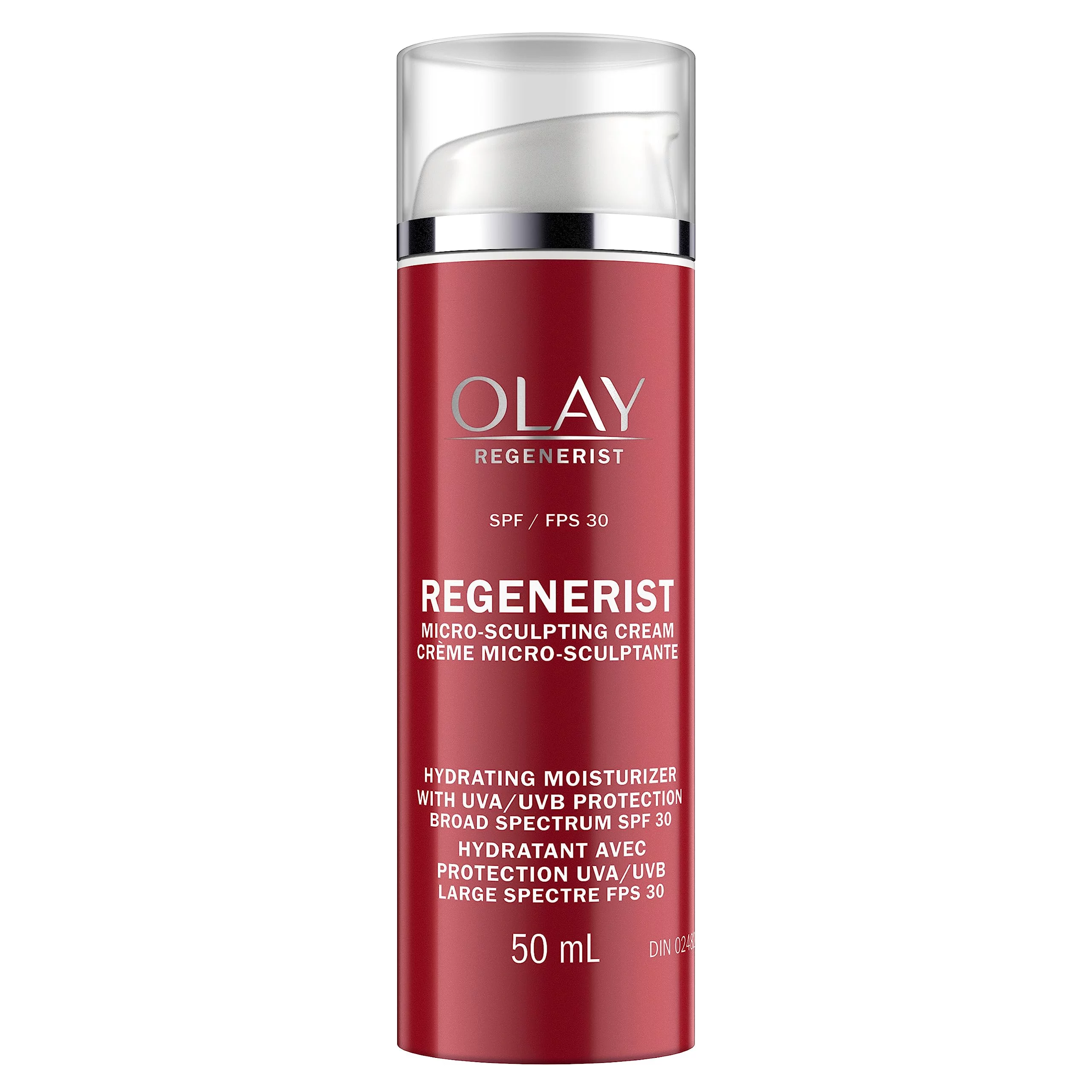 Olay Face Moisturizer Regenerist Microsculpting Cream With&nbsp;Spf 30&nbsp;Sunscreen&nbsp;And Vitamin E For Advanced Anti-Aging, 50Ml