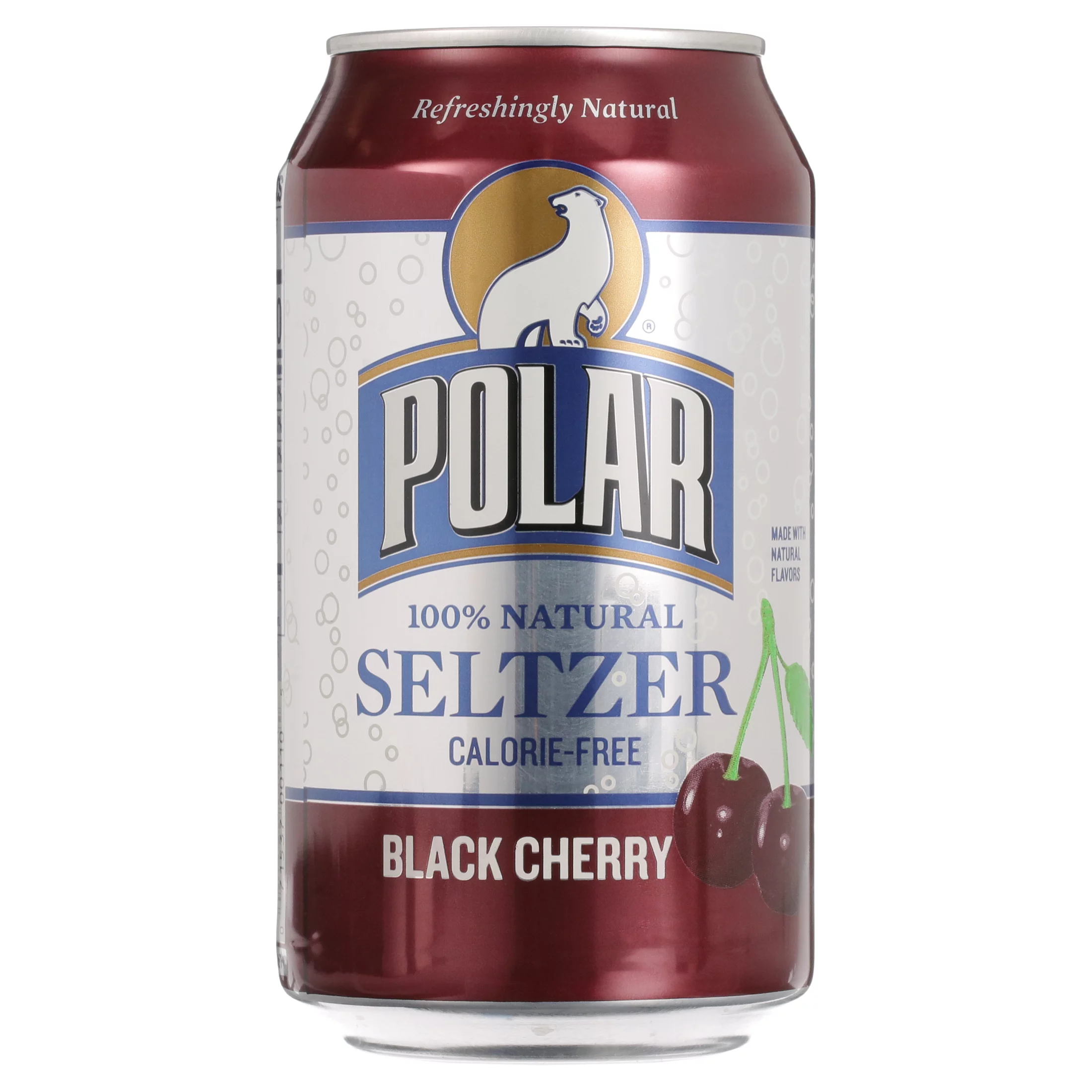 Polar Black Cherry Sparkling Water, 20 Fl Oz, 24 Count Cans
