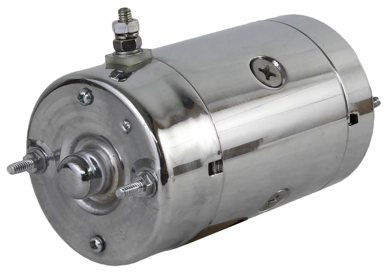 New Chrome Starter Fits Harley Davidson Flhtc Electra Glide 1340Cc Hitachi 84-88