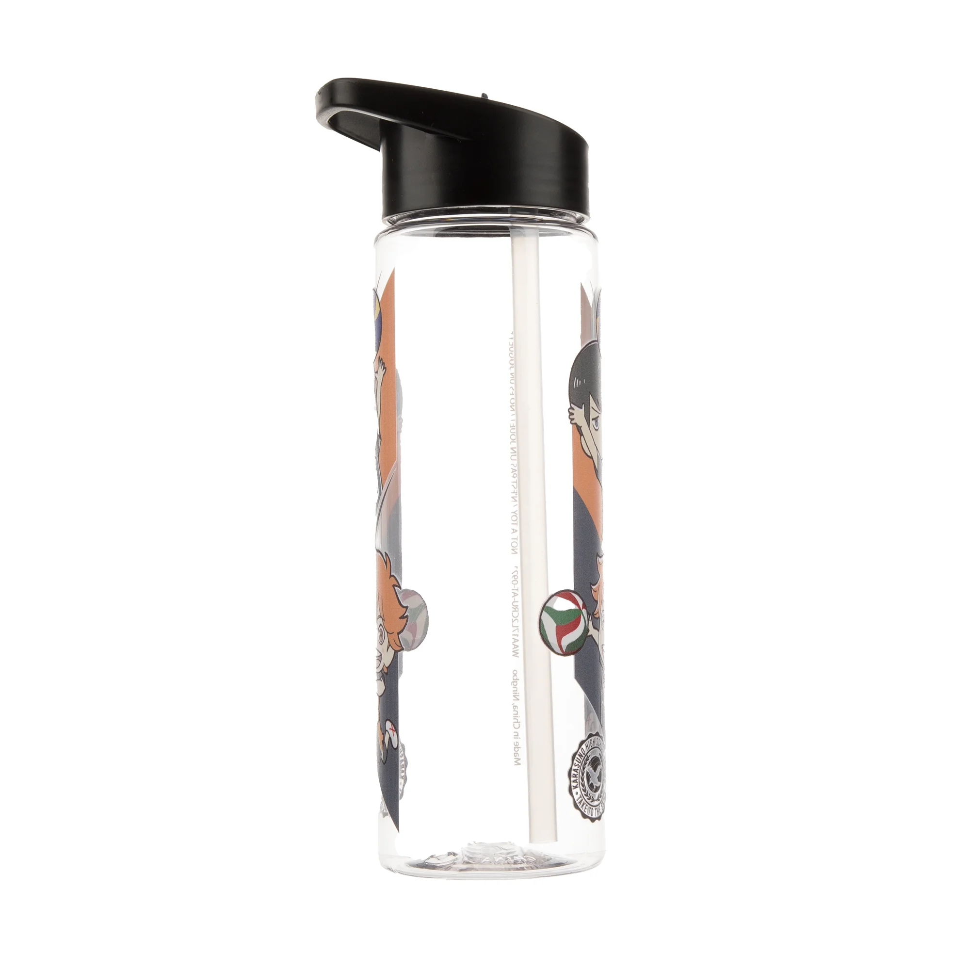 Haikyu Season 1 Chibi Group Pose 24 Oz Plastic Water Bottle