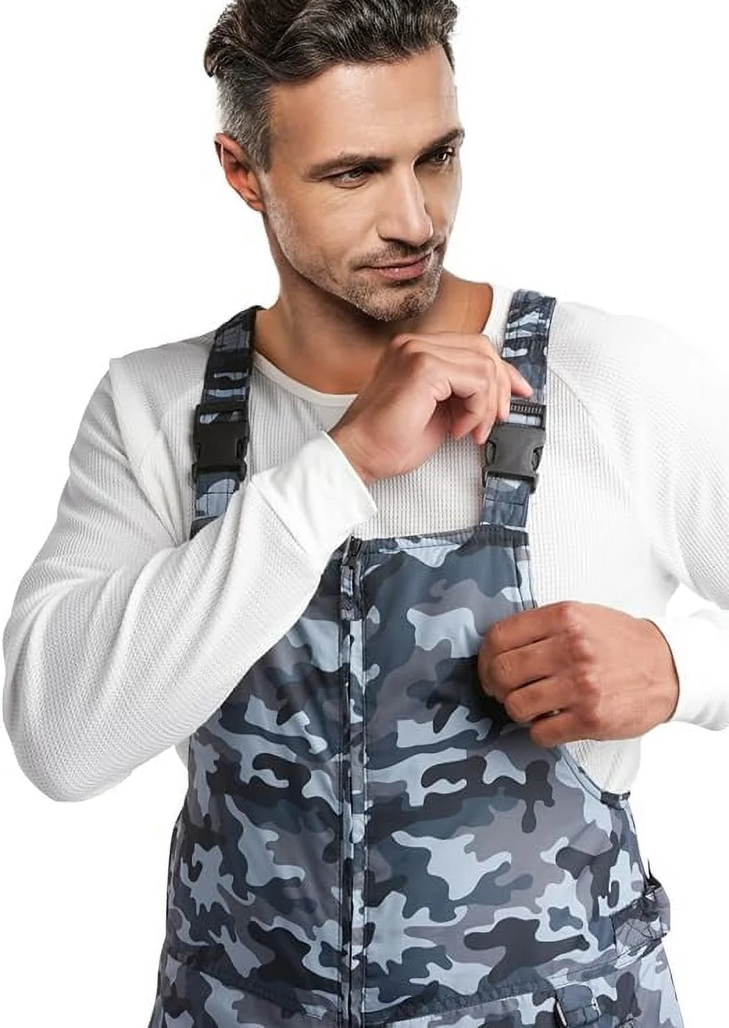 Arctic Hero Men’s Snow Bib – Insulated Waterproof Snow Pants Ski/Snowboard Overalls (S-2XL)