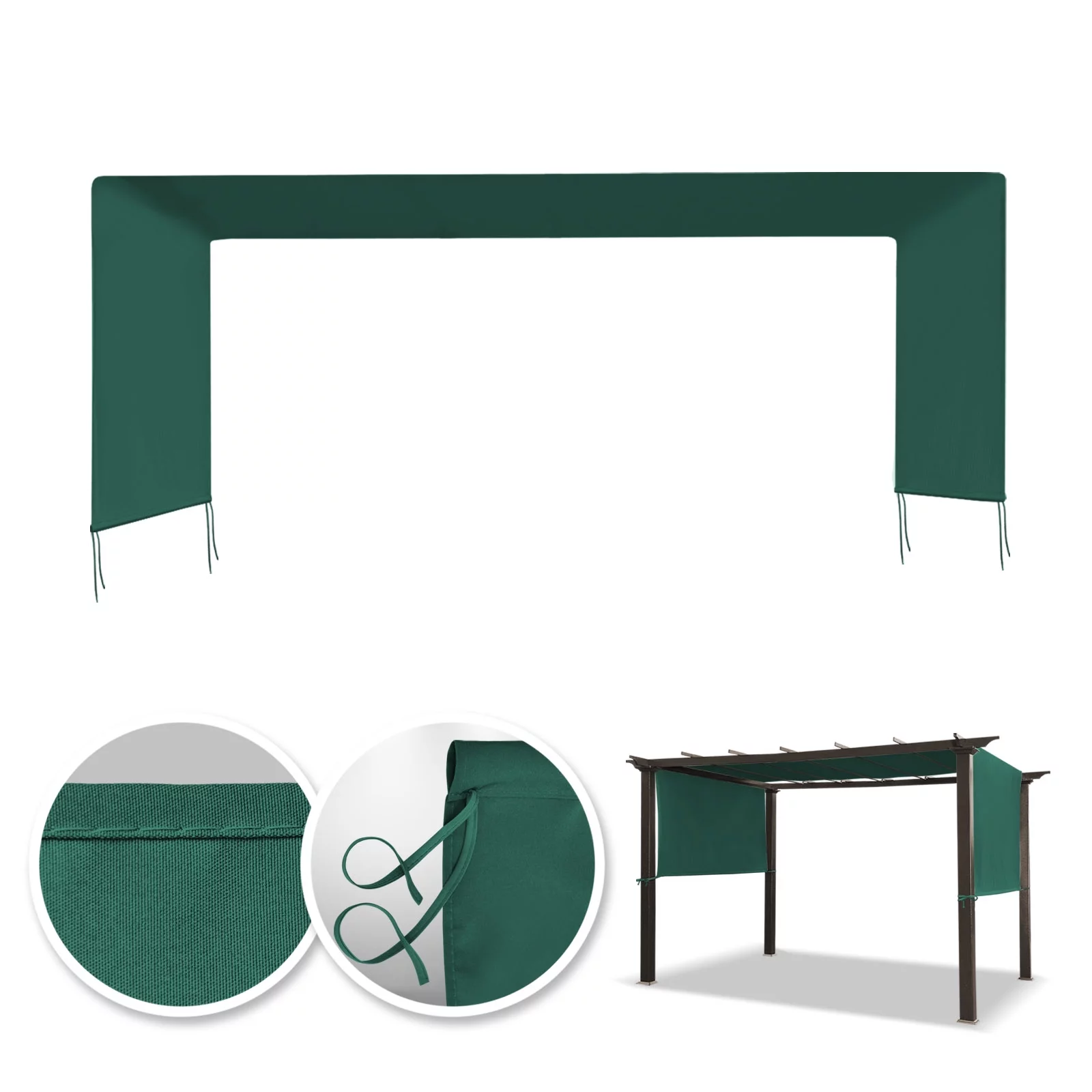 YardGrow 17' L x 6.7' W Universal Replacement Canopy for Pergola Structure Outdoor (Canopy Only)