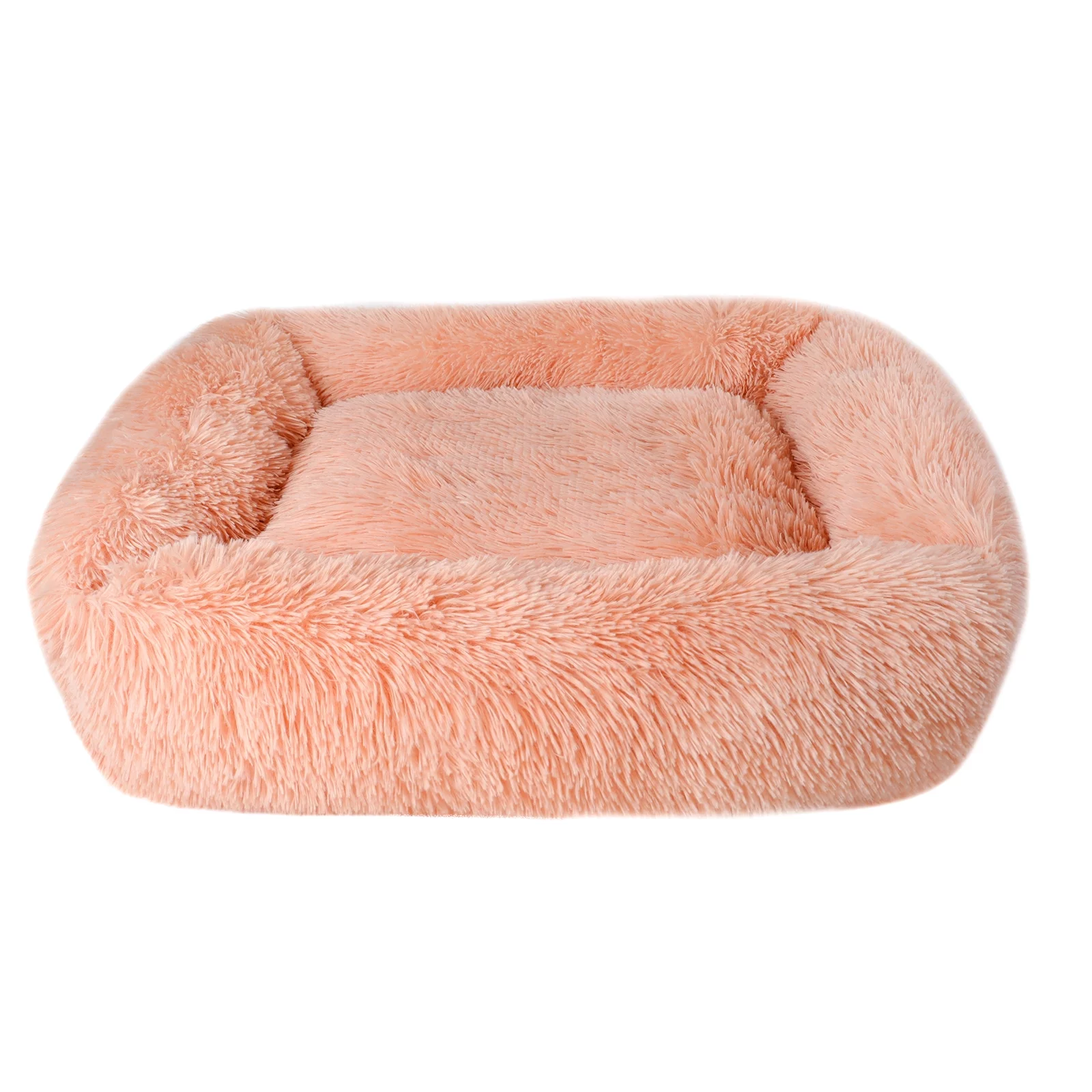 Plush Dog Bed Calming Puppy Cat Pet Beds Pad Soft Warm Sleeping Kennel