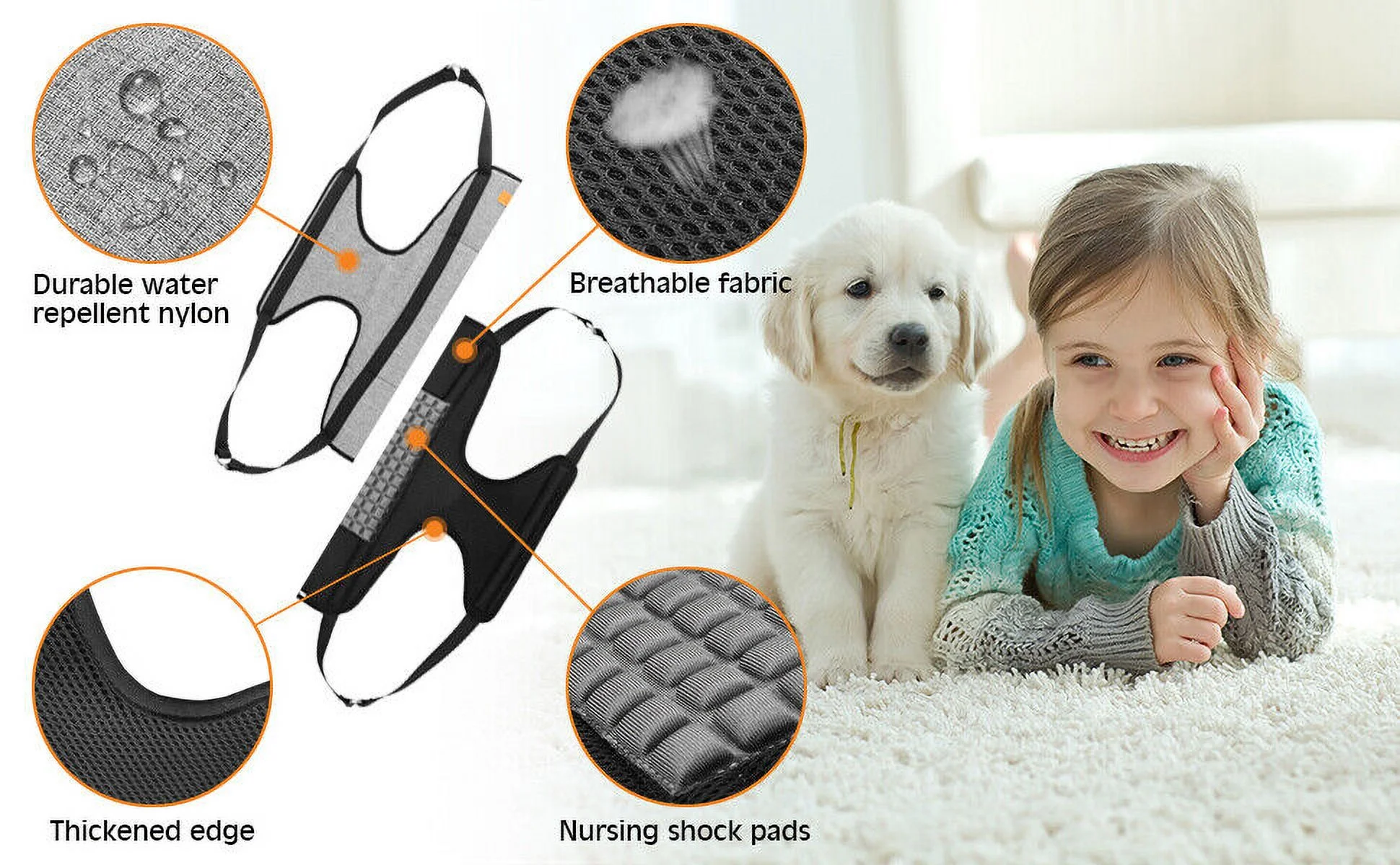 Pet Dog Puppy Hammock Grooming Restraint Harness Sling Bag Hair Nail Trimming SM