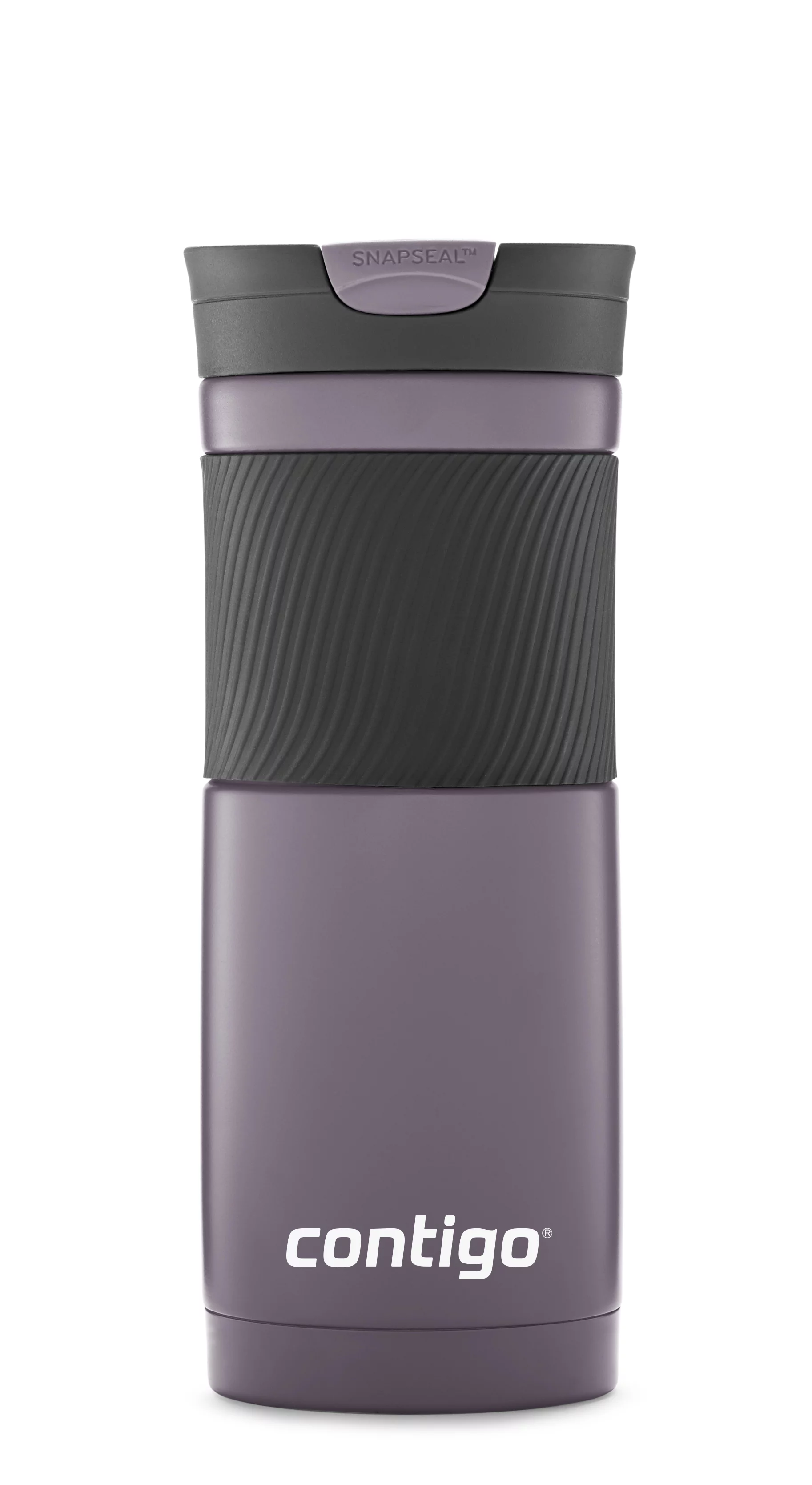 Contigo Byron Snapseal 20 oz Vacuum-Insulated Stainless Steel Travel Mug, Dark Plum