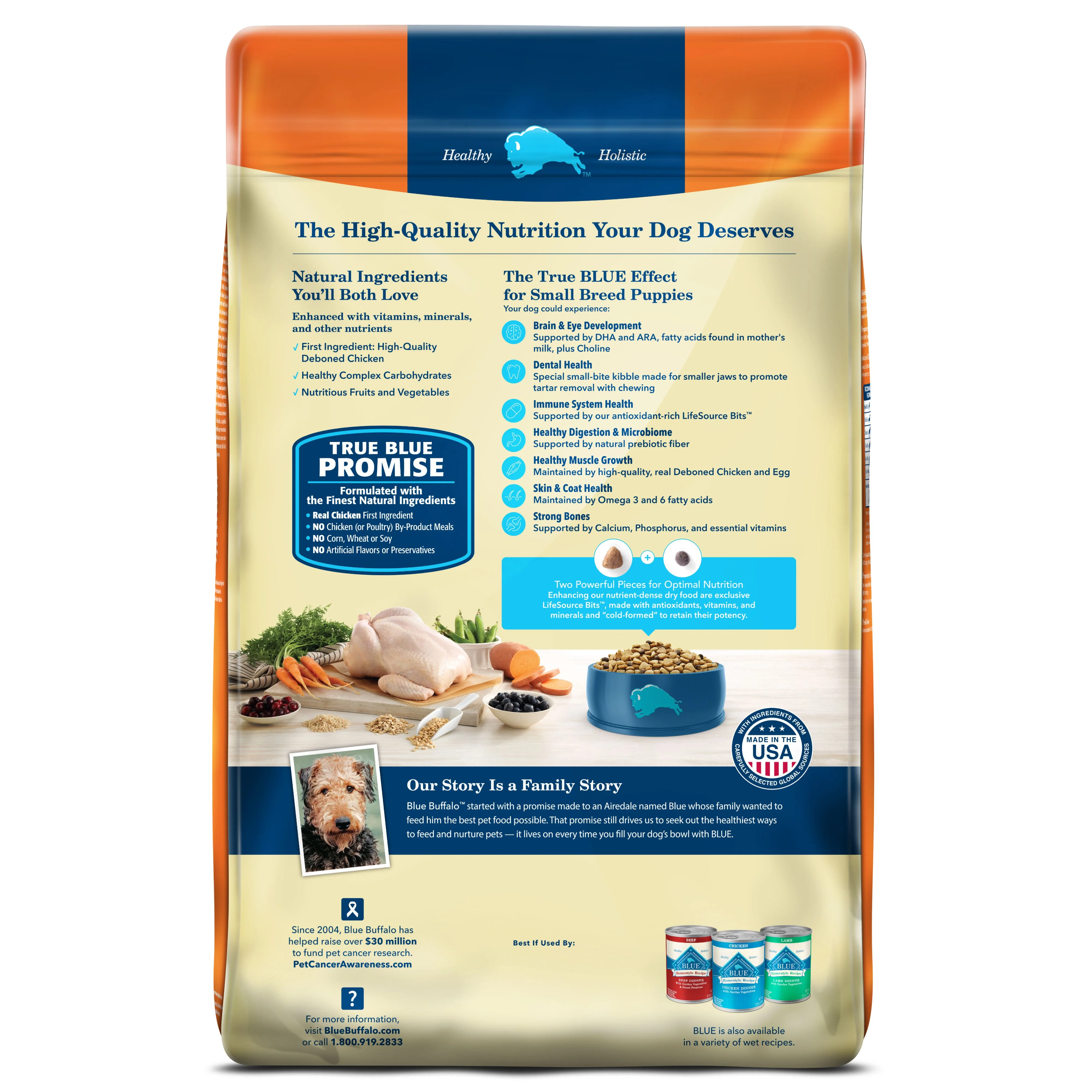Blue Buffalo Life Protection Formula Large Breed Dry Puppy Food, Chicken & Rice, 15 lbs.