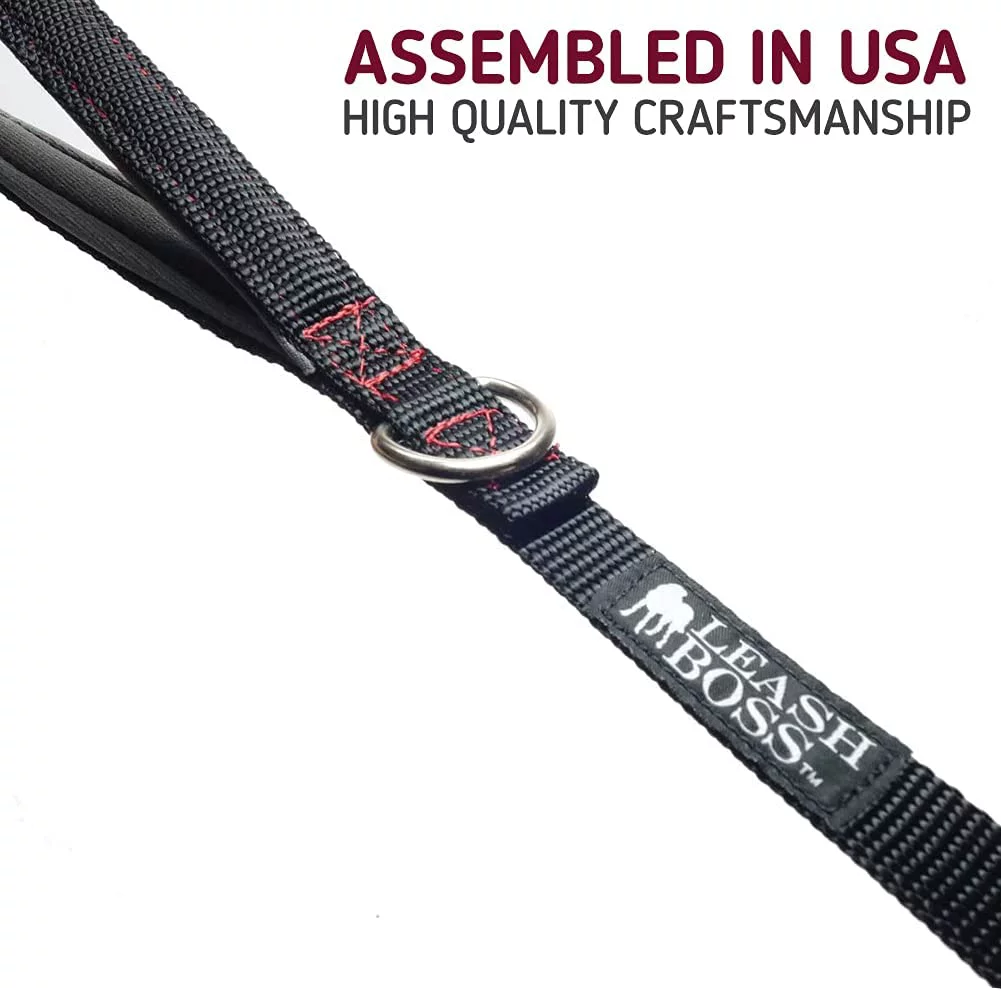 Leash Boss 3/4 Inch | Training, Walking, Camping Lead for Medium and Large Dogs (10 Foot)