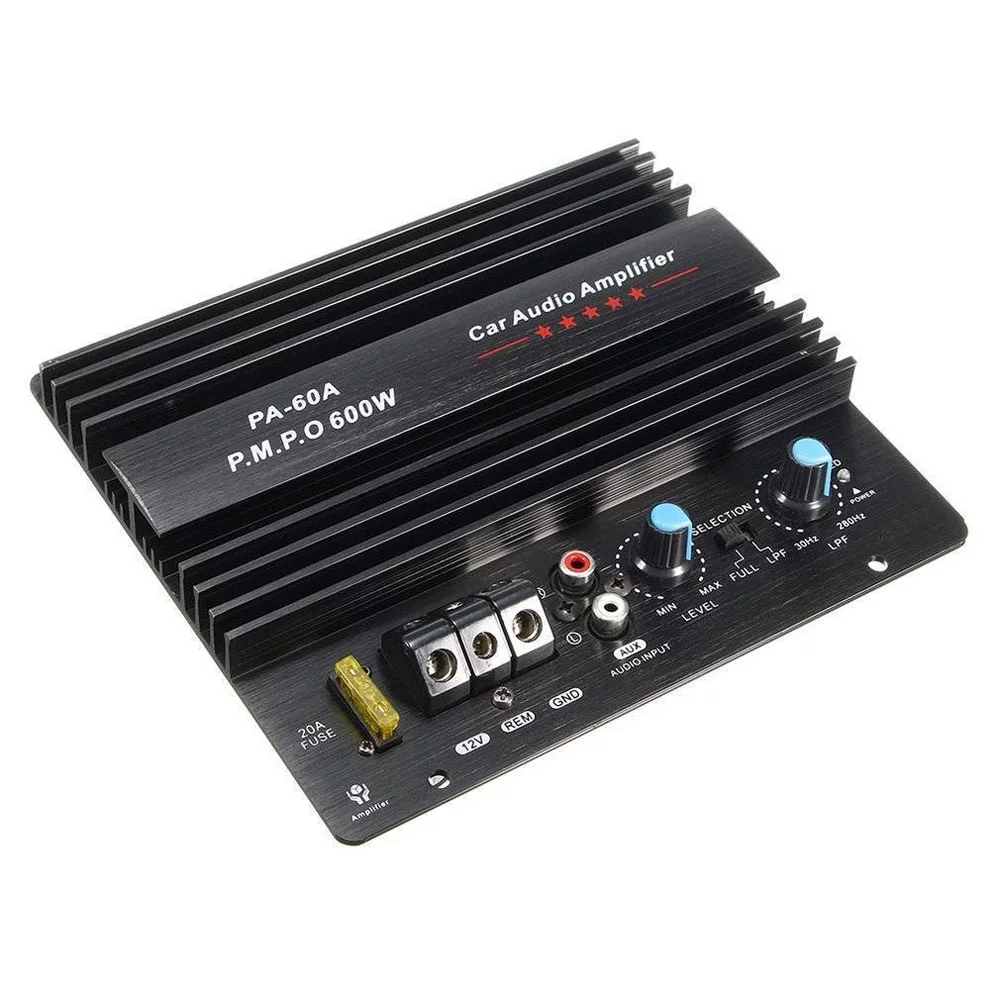 GoolRC 600W Car Subwoofer High Power Board Single Channel Audio Amp. 12.0V