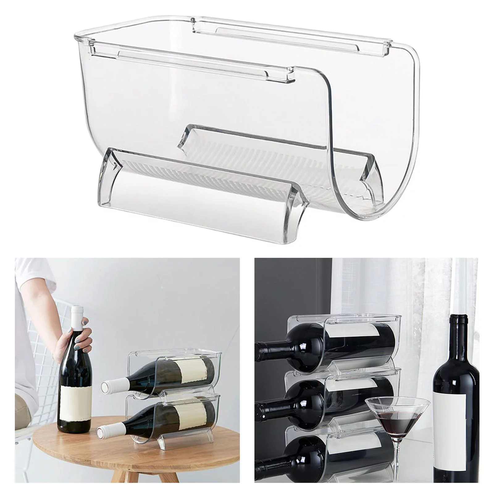 Bottle Organizer Holder Bottle Storage for Cellar Fridge