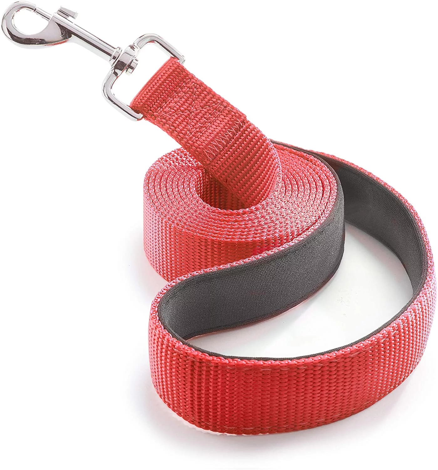 Dutchy Brand Ultra Strong Lightweight Training Dog Leash for Big, Medium, Small Dogs, Padded Handle for Strong Dogs 6 ft, Red