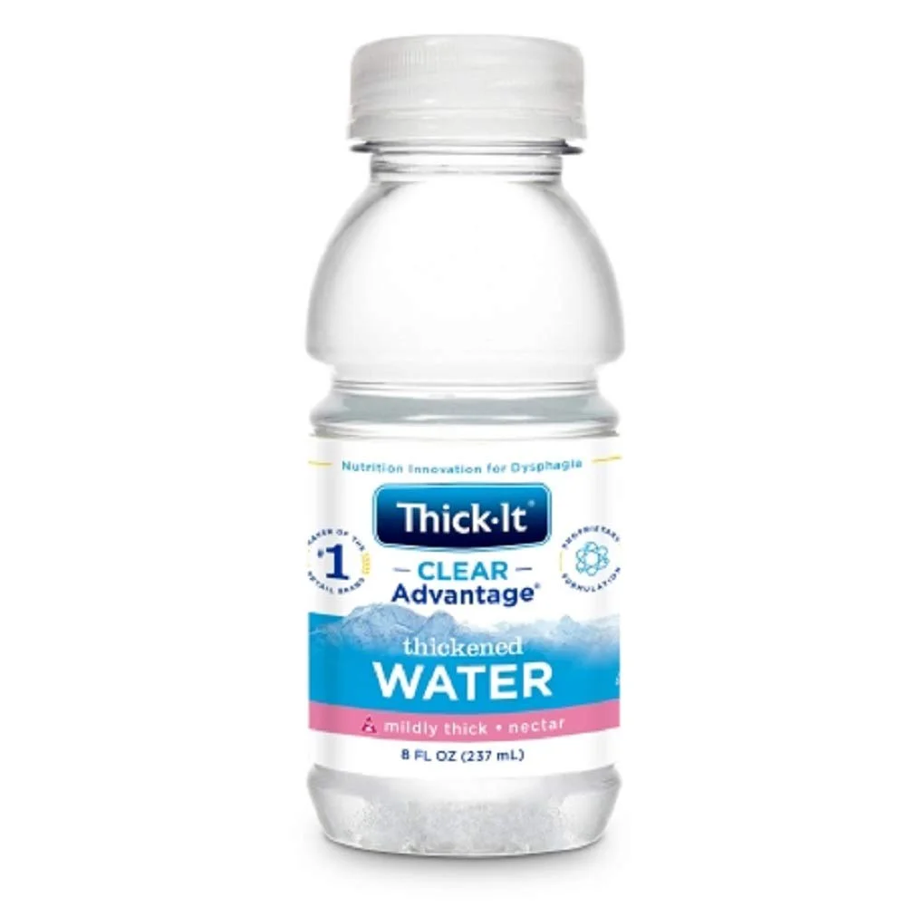 Thick-It AquaCare H2O: Pre-Thickened Water, Nectar-Thick Liquid, 8 Fl Oz (Pack of 24)