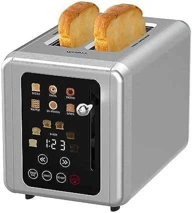 Pre-Owned WHALL Touch Screen Toaster 2 Slice Digital Timer KST075AU - STAINLESS STEEL (Fair)