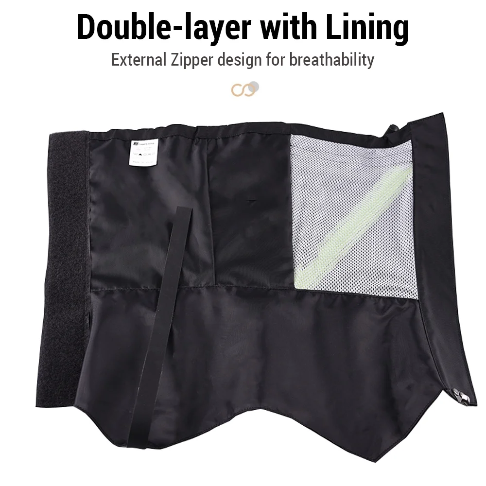 Enjoy Snowy Excursions with Luckstone Winter Hiking Gaiters, Dual Layer Breathable Skiing Foot Warmer